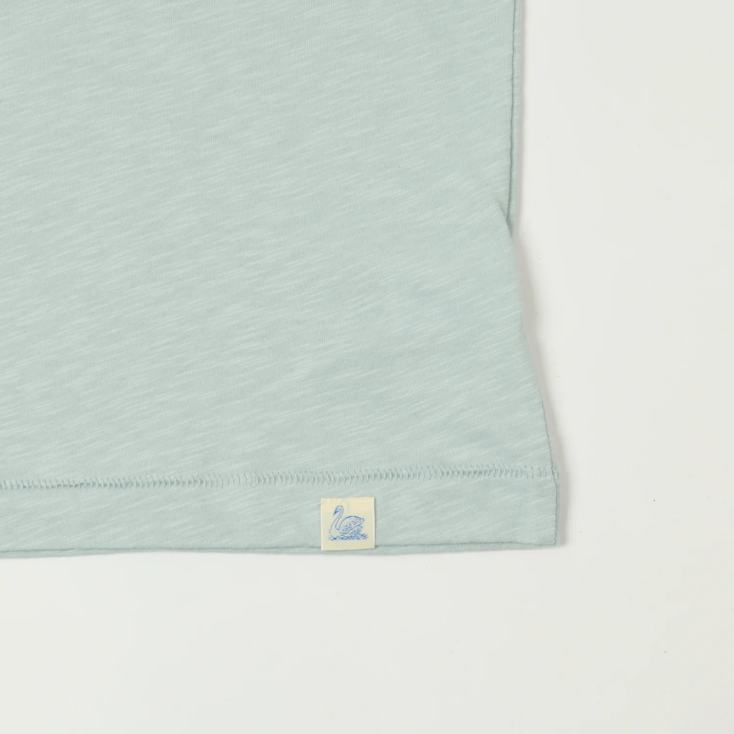 Merz b. Schwanen 'Good Basics' SCT04 Pima Slub Cotton T-Shirt - Ice - Image 3