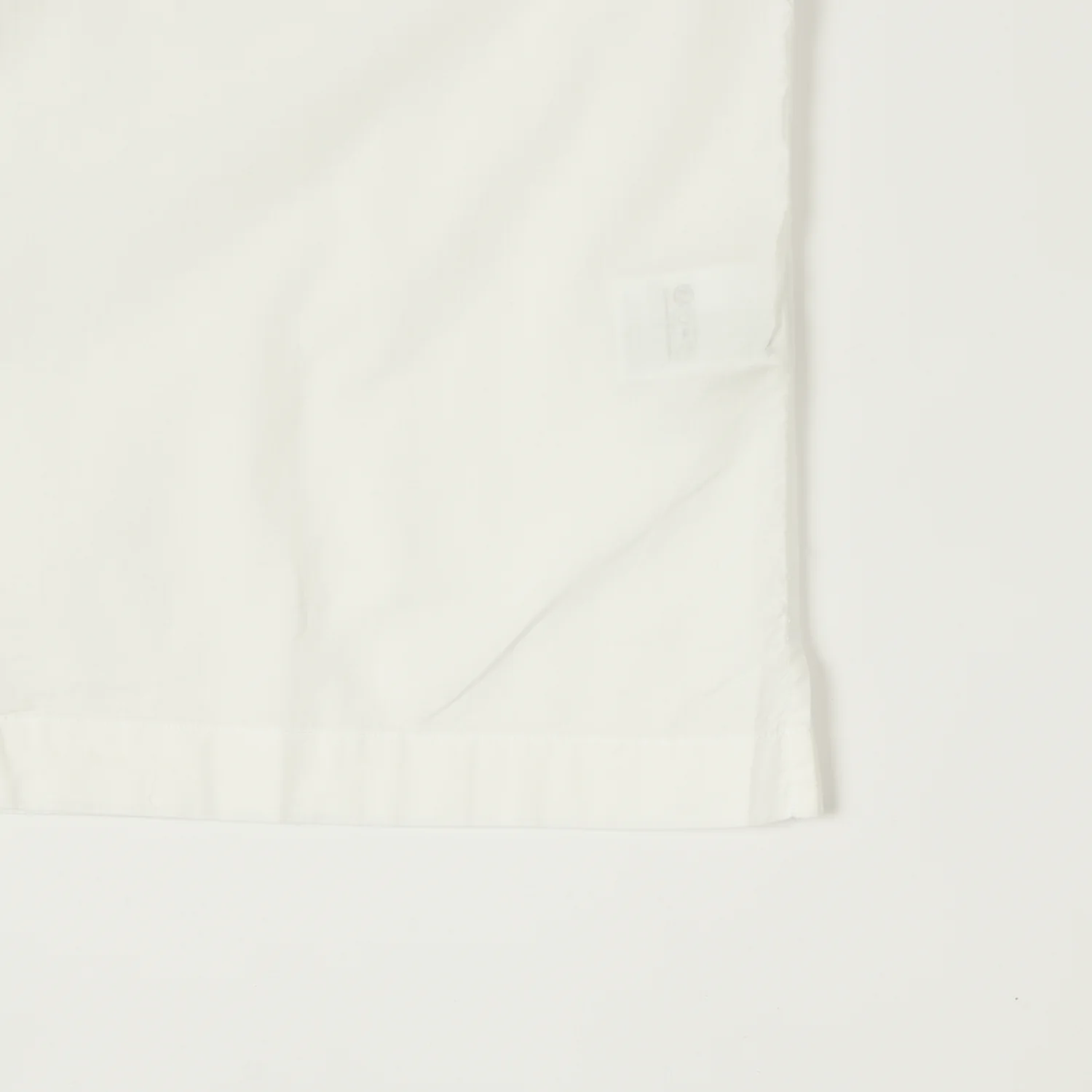 Merz b. Schwanen 'Good Basics' Poplin Short Sleeve Shirt - White - Image 3