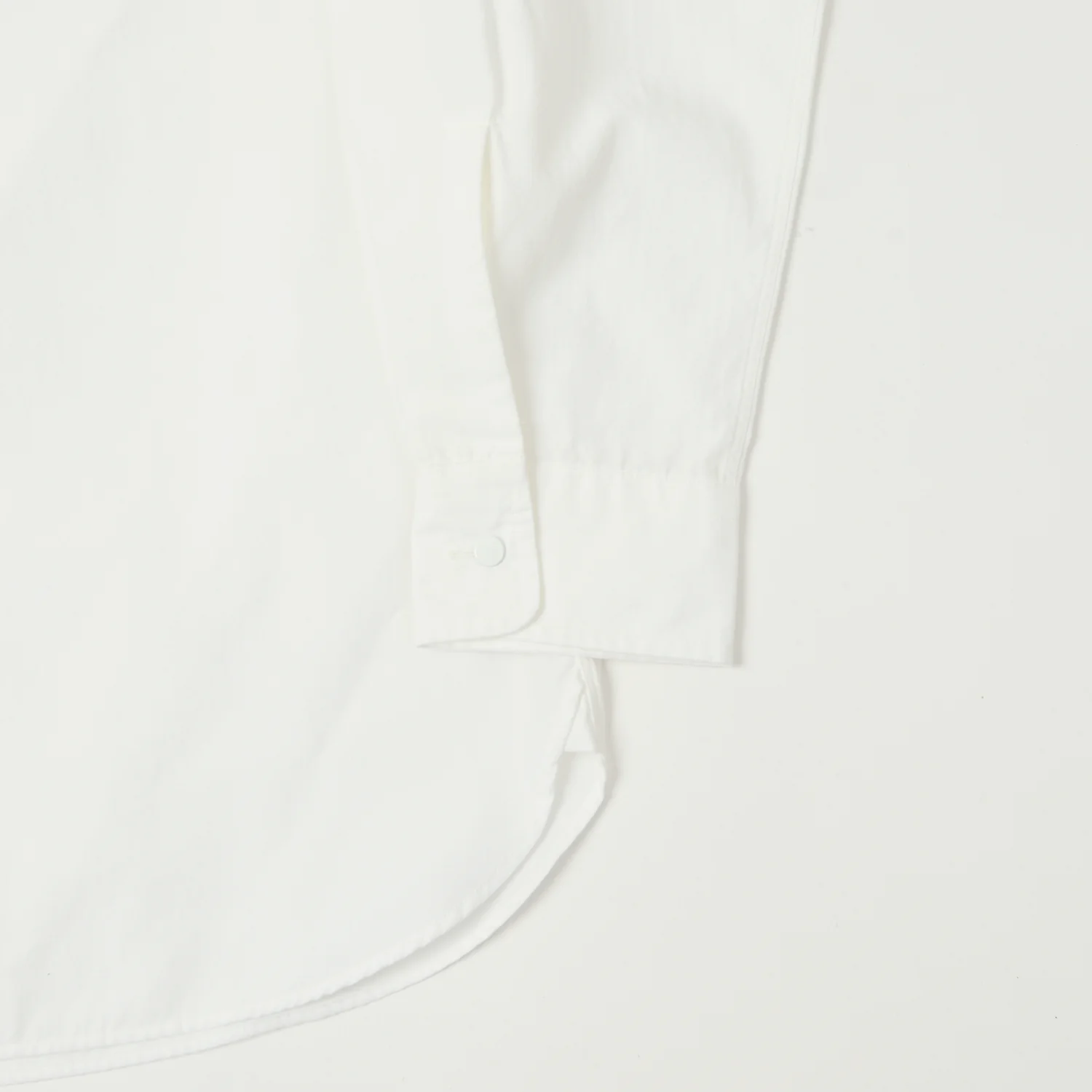 Nanamica Band Collar Wind Shirt - Off White - Image 3
