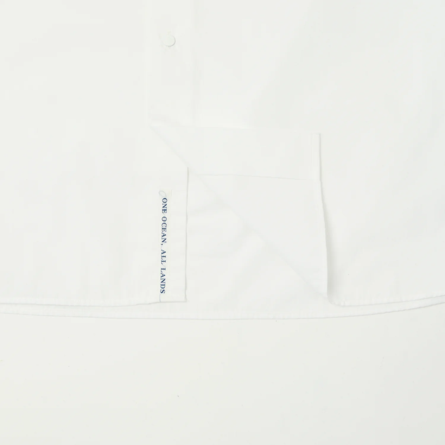 Nanamica Band Collar Wind Shirt - Off White - Image 6