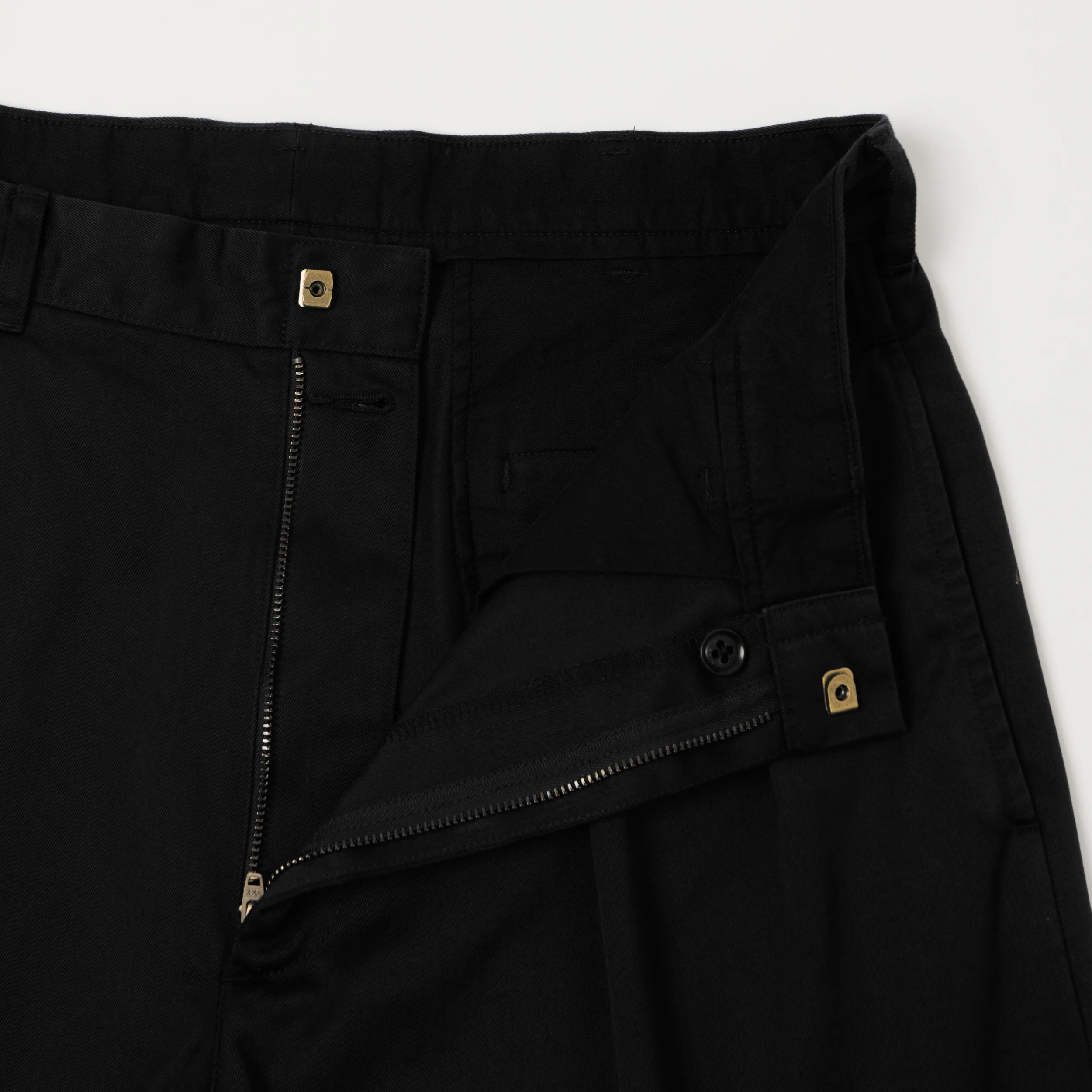 Nanamica Pleated Chino Shorts - Black - Image 4