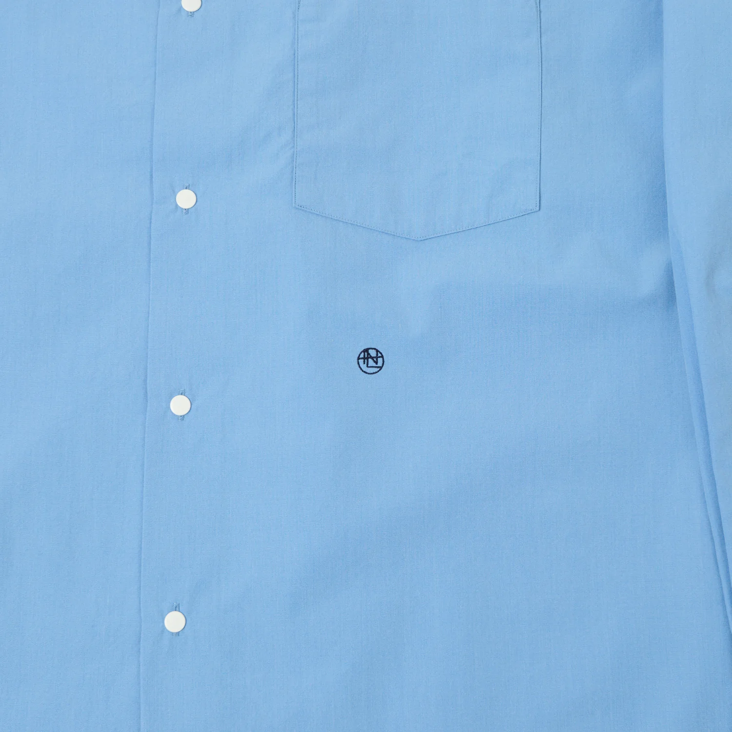Nanamica Button Up Wind Shirt - Sax - Image 4