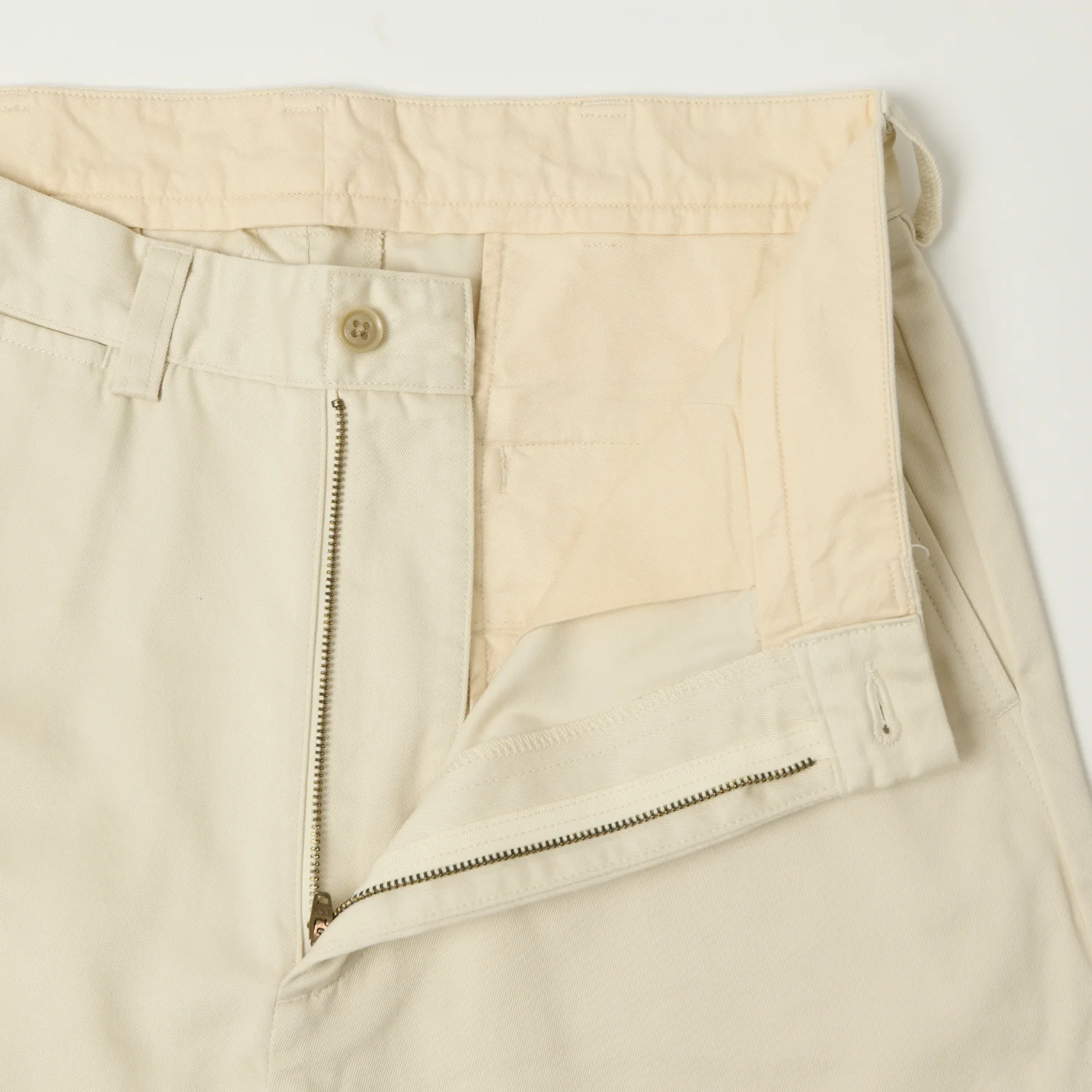 Nanamica Wide Straight Chino Pants - Dry Sand - Image 4