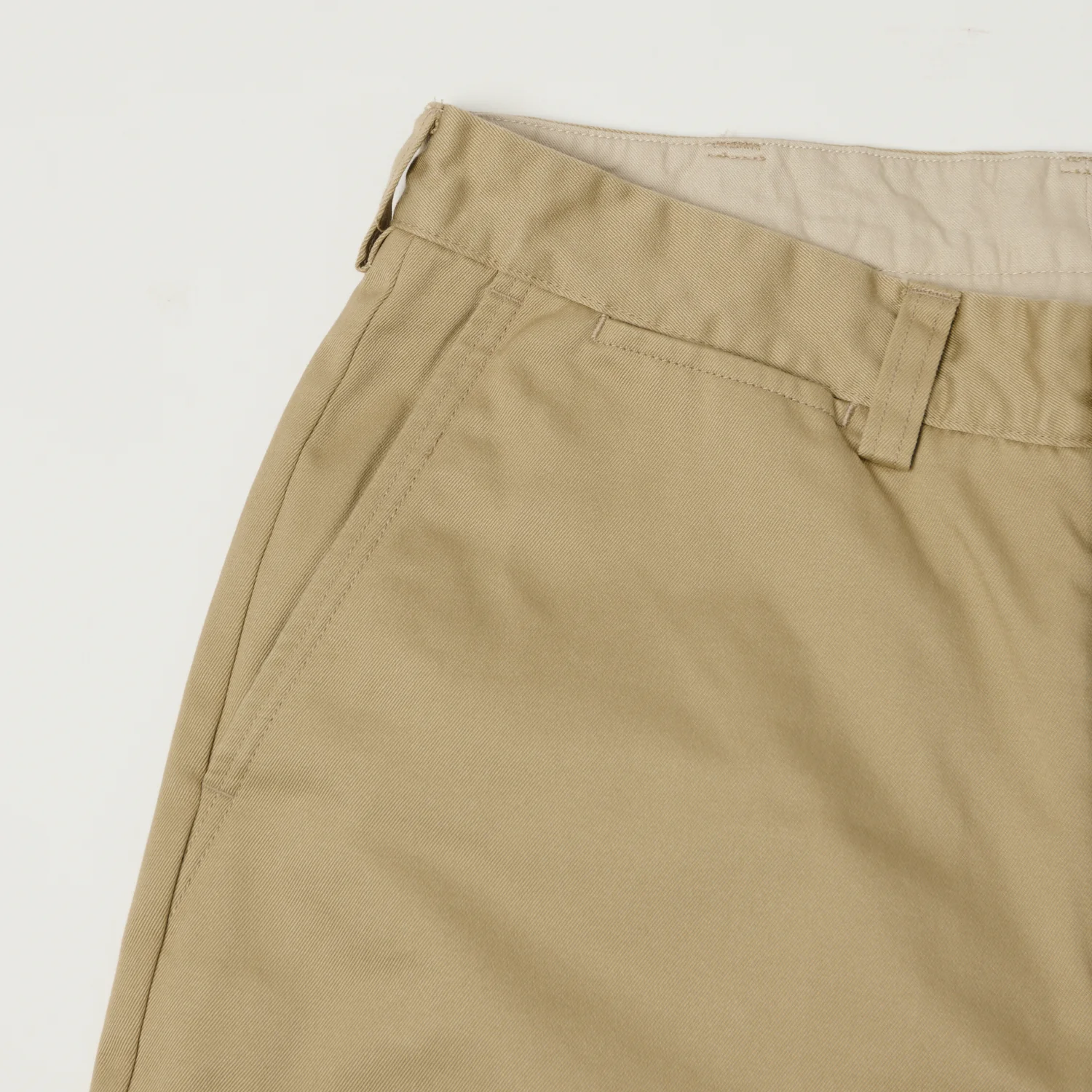 Nanamica Wide Straight Chino Pants - Khaki - Image 3