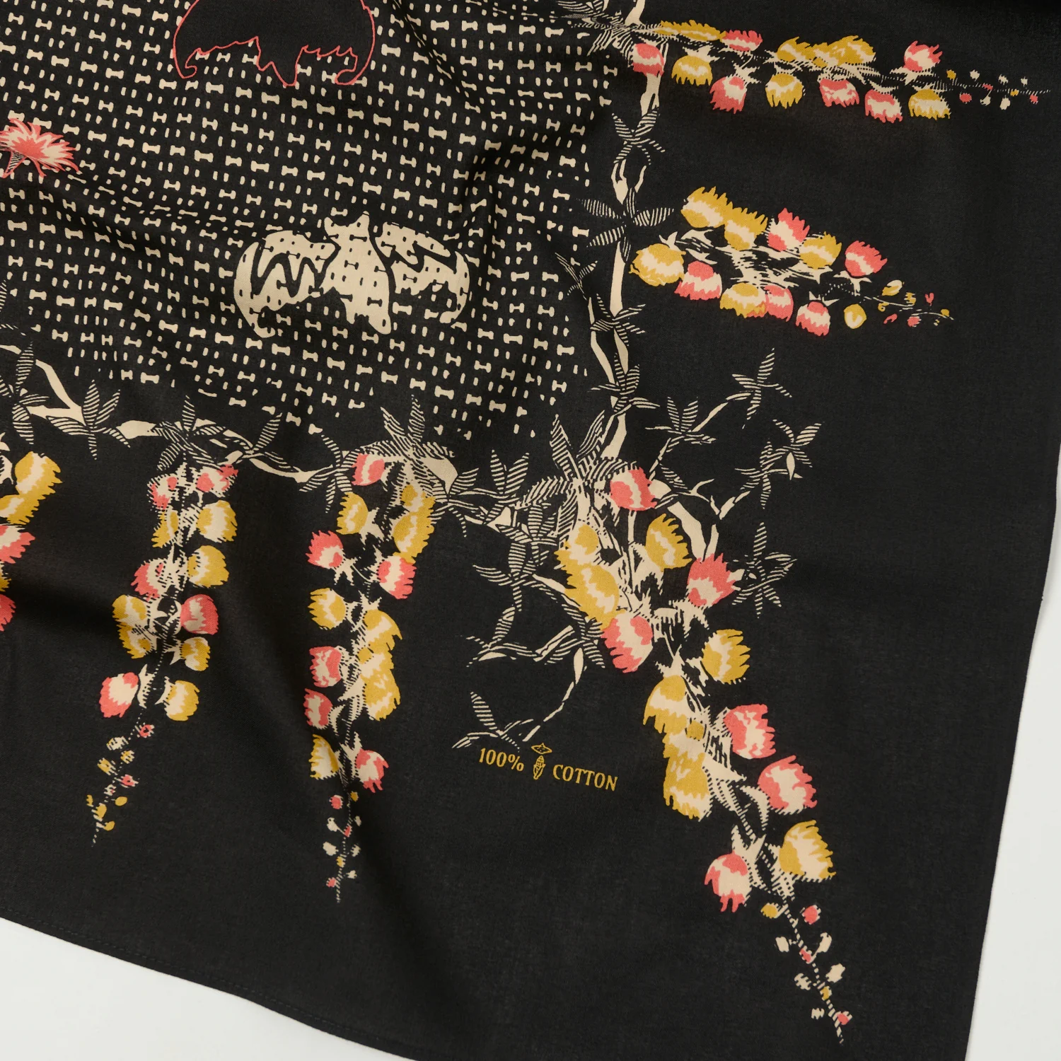 One Ear Brand 'Sagaribana' Bandana - Black - Image 2