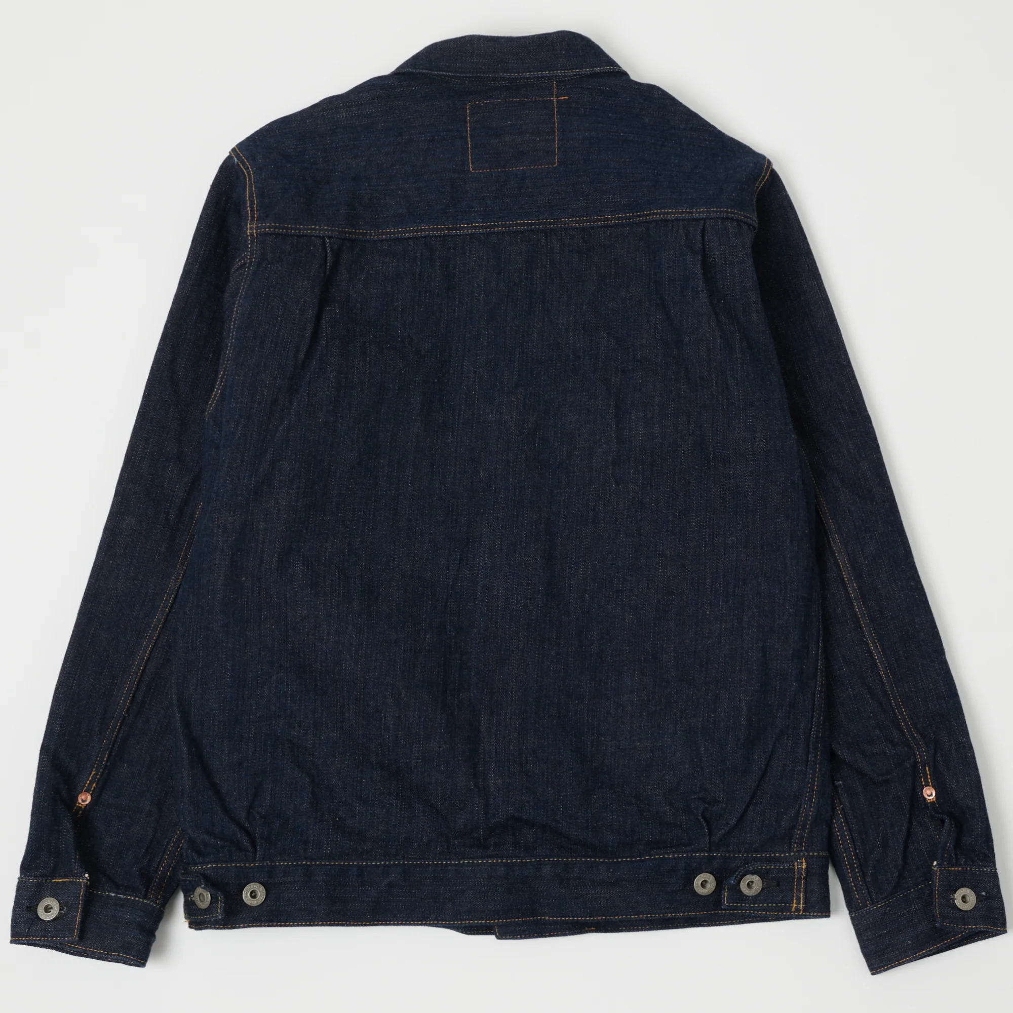 ONI Denim 02506P-SHM 'Kiwami' Semi Hand Made 16oz Type II Denim Jacket - Rinsed - Image 3