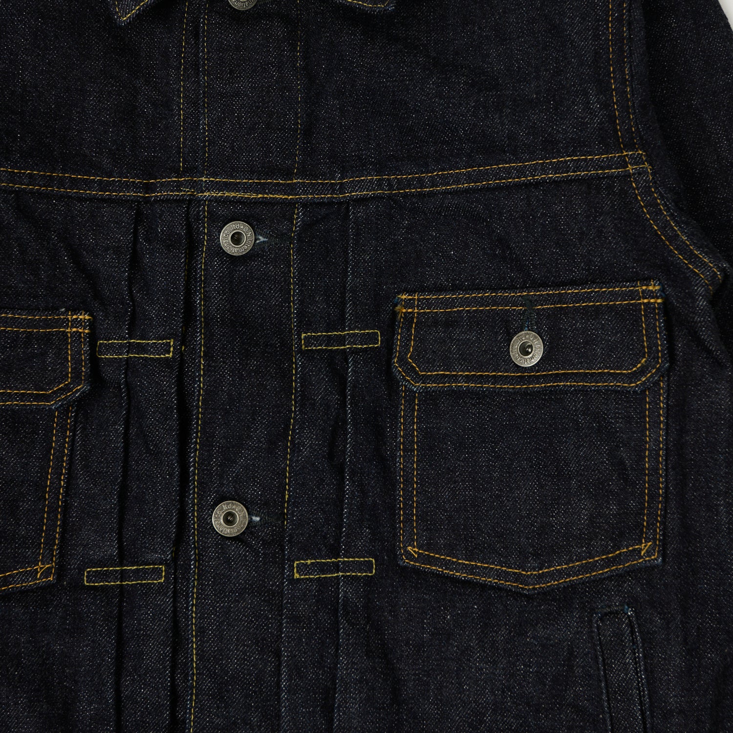 ONI Denim 02516P 15oz Type II Denim Jacket - Rinsed - Image 4