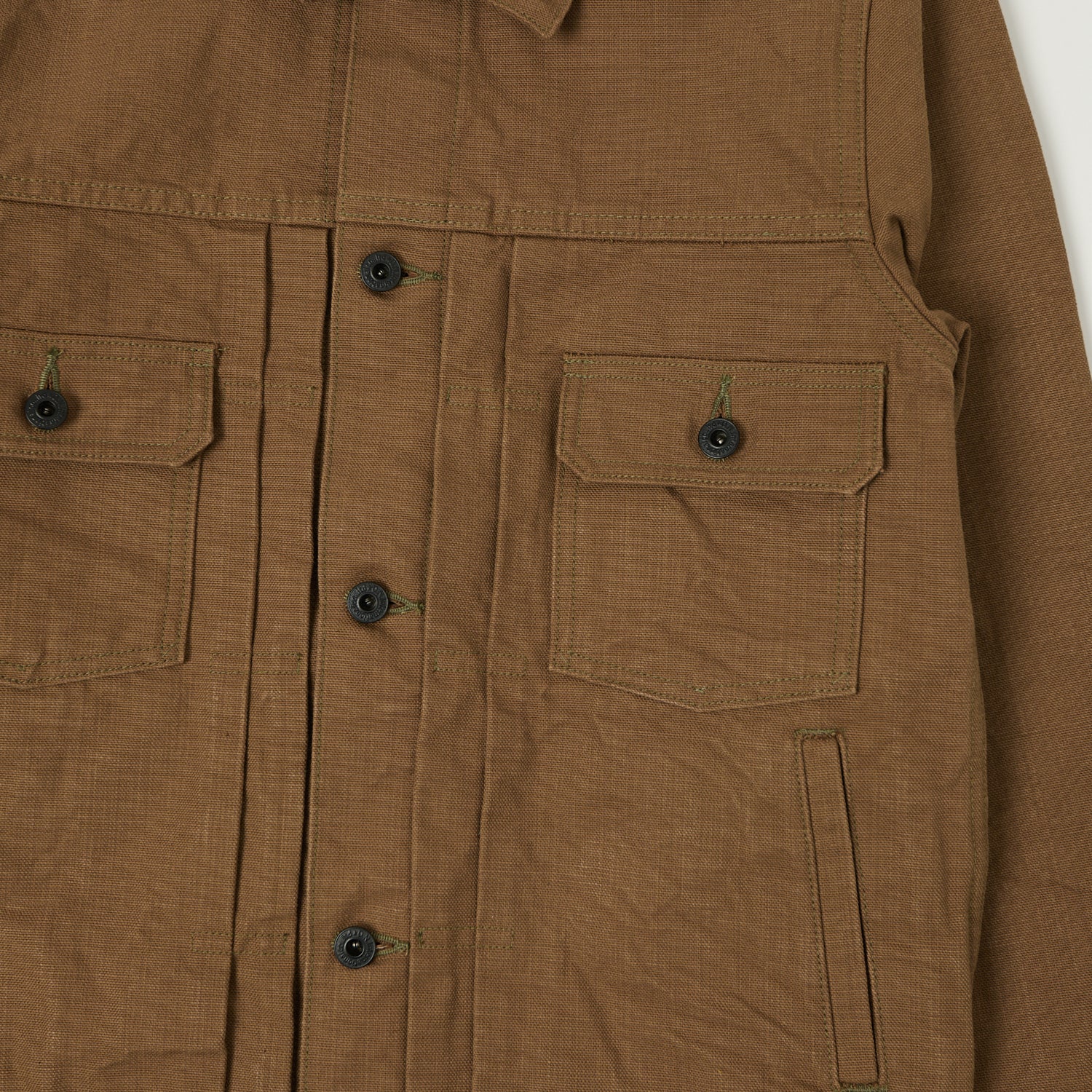 ONI Denim 02516P-HOX Type II Canvas Jacket - Khaki - Image 3