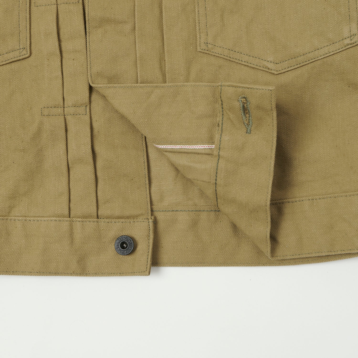 ONI Denim 02517-BRD 'British Drill' Type-II Denim Jacket - Tan One Wash - Image 3