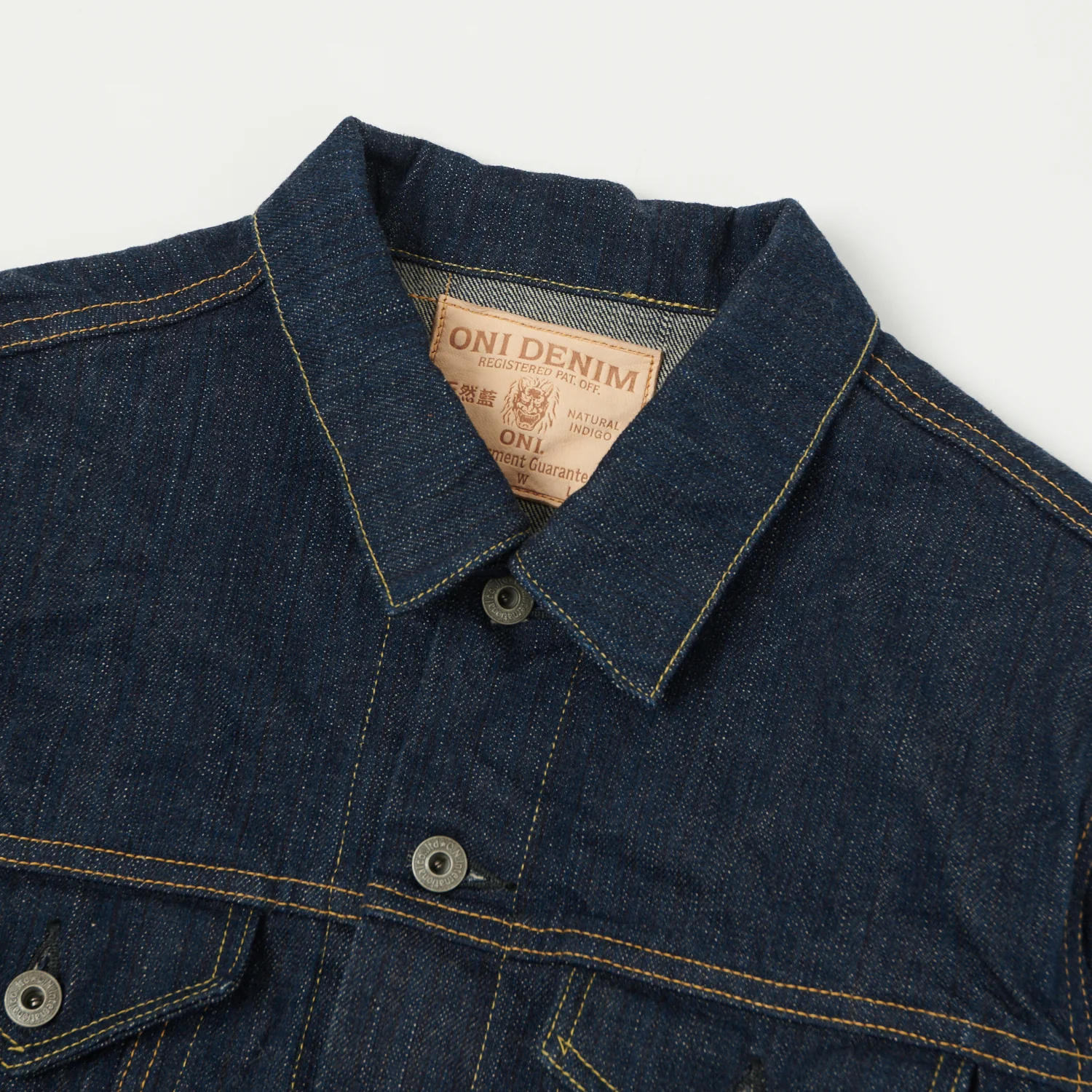 ONI Denim 02527P Kiwami 16oz Type III Denim Jacket - One Wash - Image 2