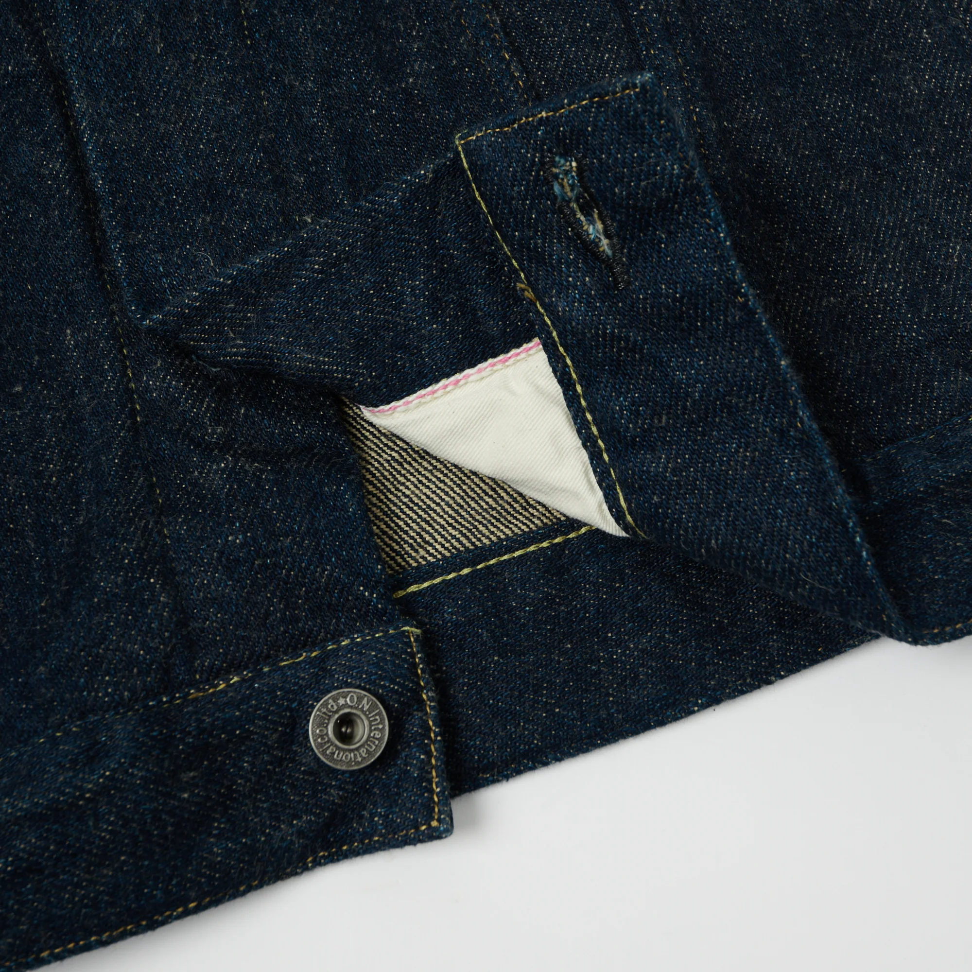 ONI Denim 02527P-ZR 20oz Secret Denim Type III Pocket Denim Jacket - Rinsed - Image 6