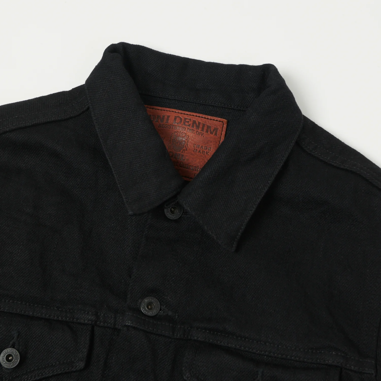 ONI Denim 02527P-ZR-BKBK Secret Denim Type III Denim Jacket - Black One Wash - Image 2