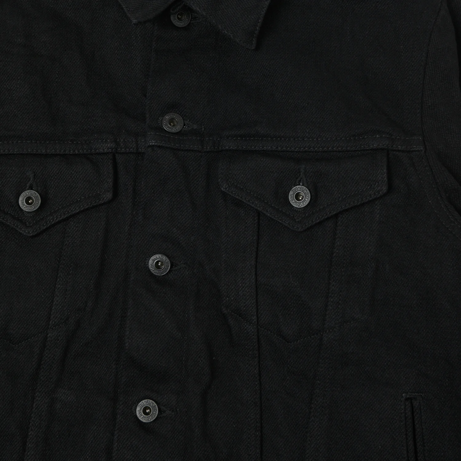 ONI Denim 02527P-ZR-BKBK Secret Denim Type III Denim Jacket - Black One Wash - Image 3
