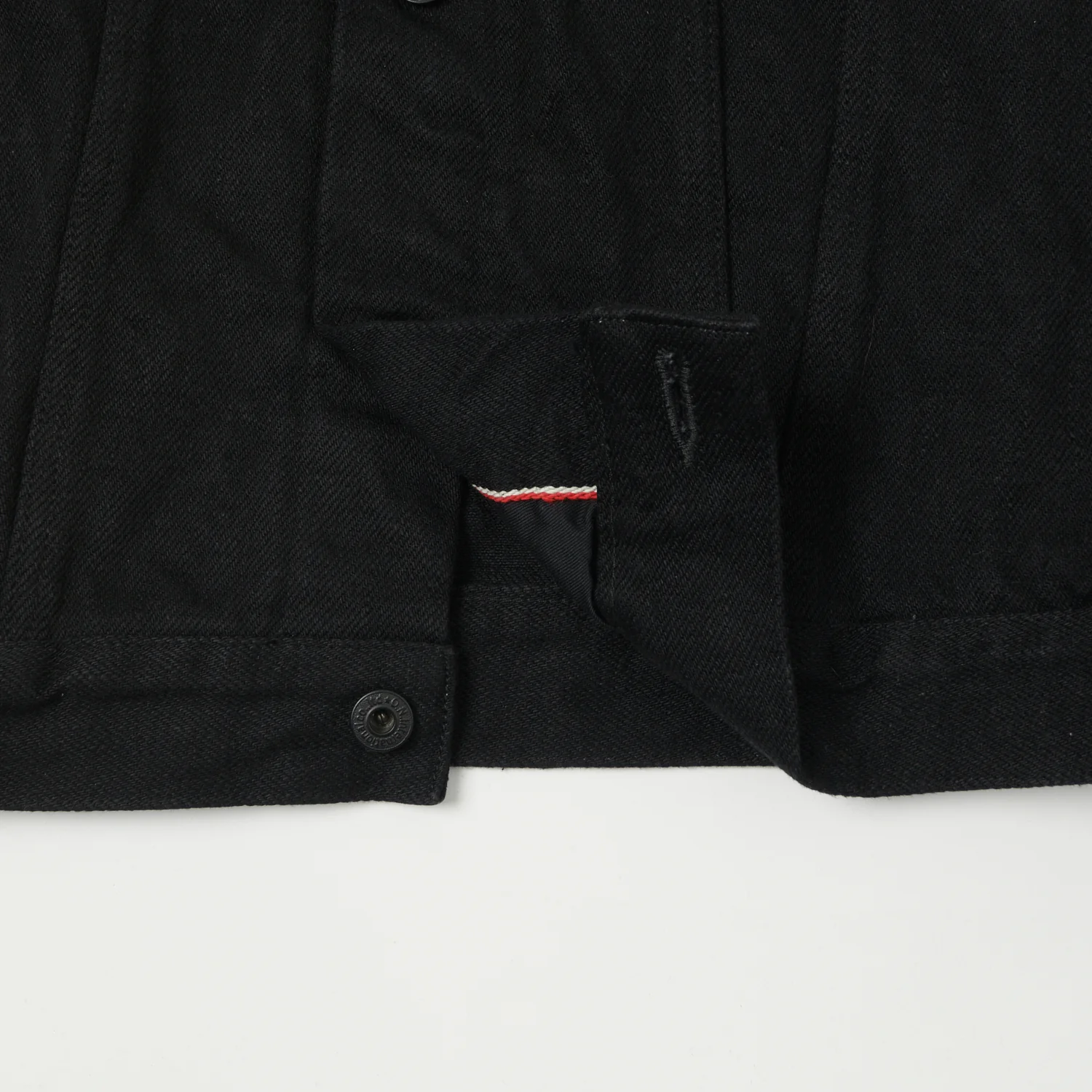 ONI Denim 02527P-ZR-BKBK Secret Denim Type III Denim Jacket - Black One Wash - Image 4