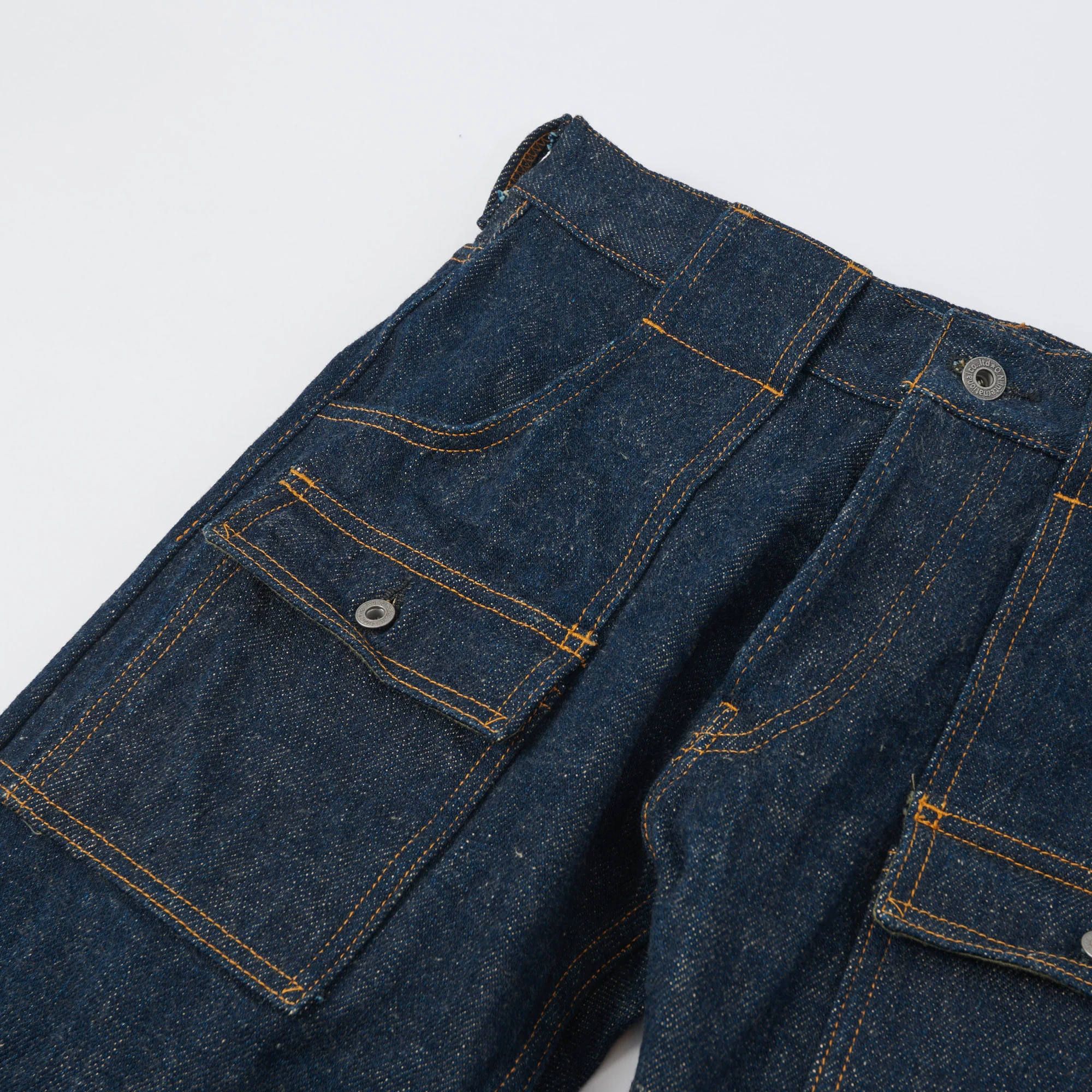 ONI Denim 107ZR 20oz 'Secret Denim' Regular Tapered Bush Pant - One Wash - Image 2