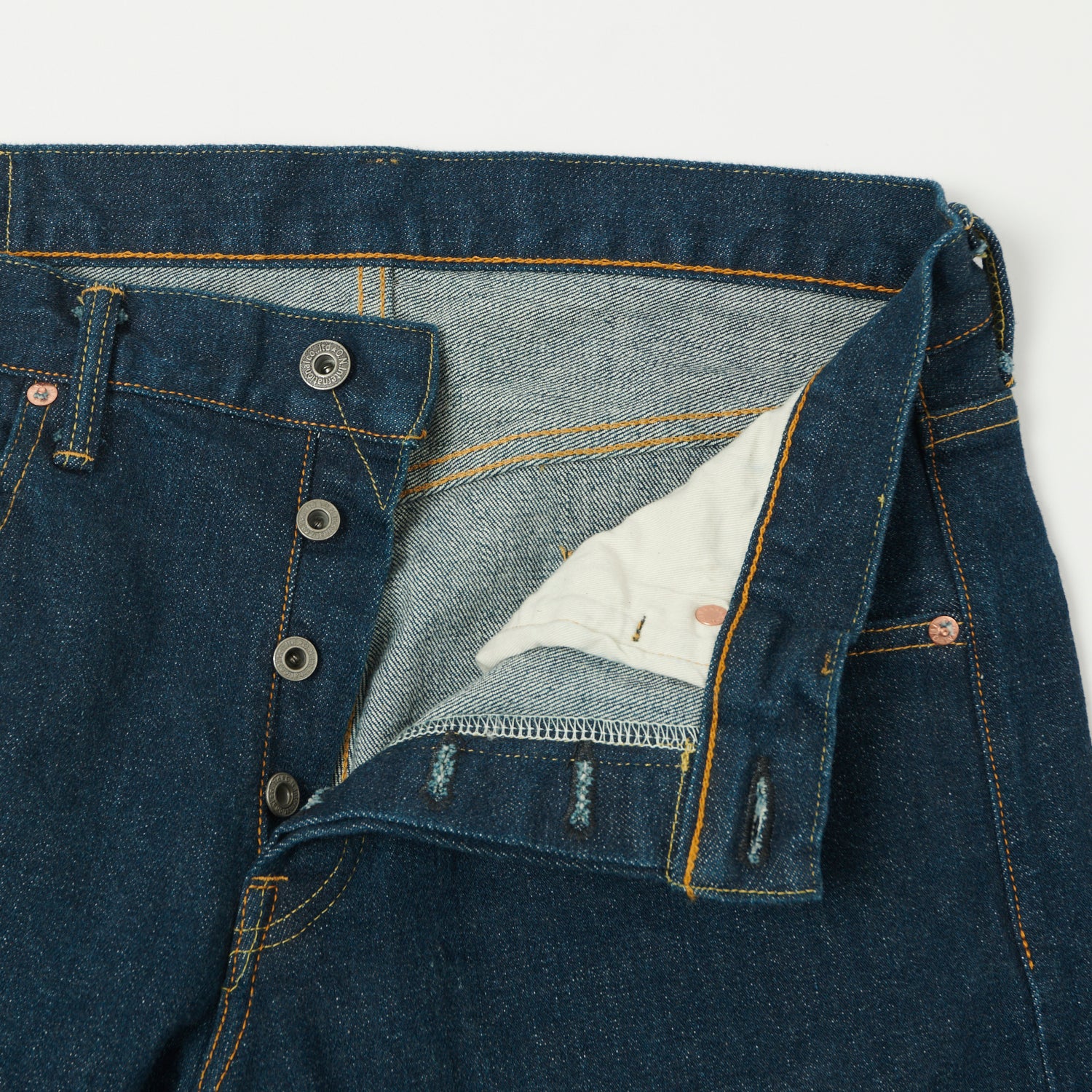 ONI Denim 121S Ishikawadai 15oz Slim Tapered Stretch Jean - One Wash - Image 5