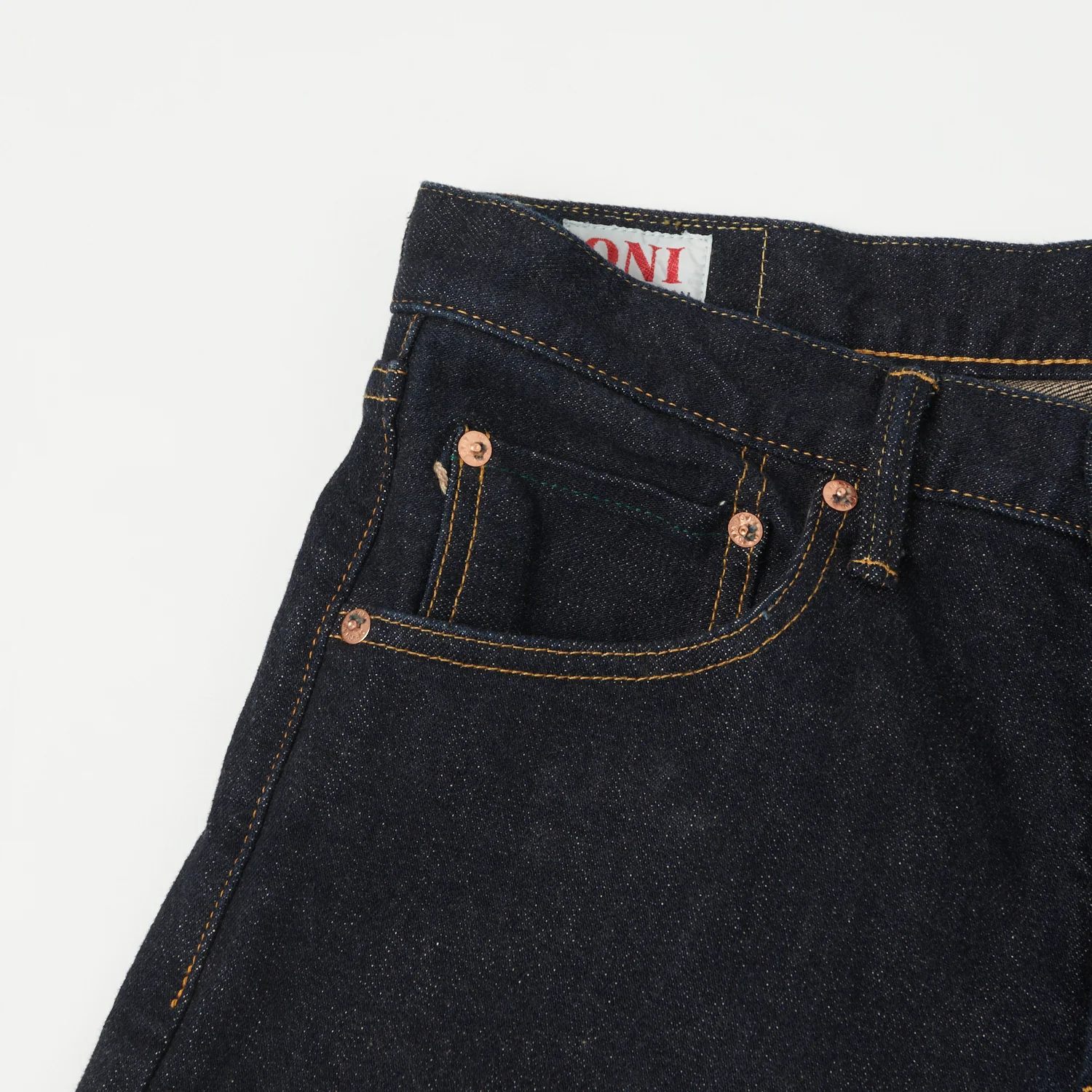 ONI Denim 122S-BE 15oz Slim Tapered Stretch Jean - One Wash - Image 5