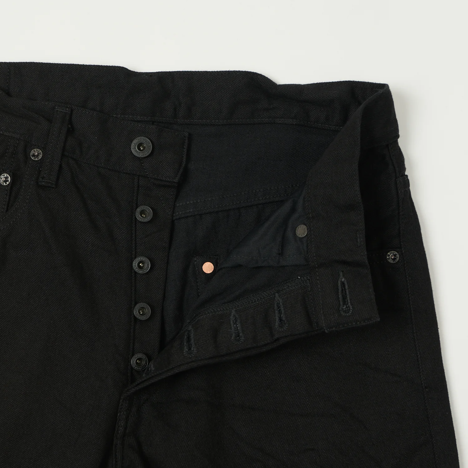ONI Denim 200-13BK 13oz Wide Straight Jean - Black One Wash - Image 5