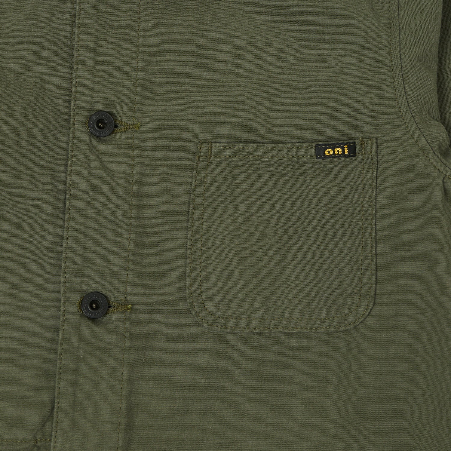 ONI Denim 03500-8GG 8oz 'Beta Chambray' Coverall Jacket - Green Grey - Image 3