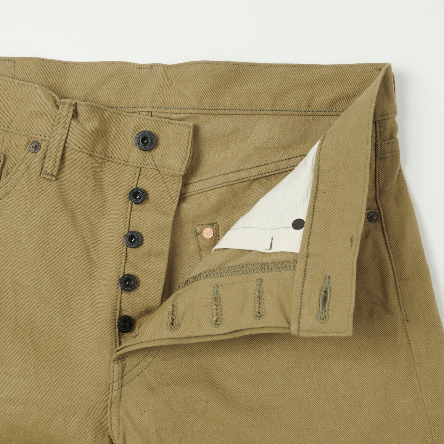 ONI Denim 206-BRD 'British Drill' Neat Loose Straight Jean - Tan One Wash - Image 5