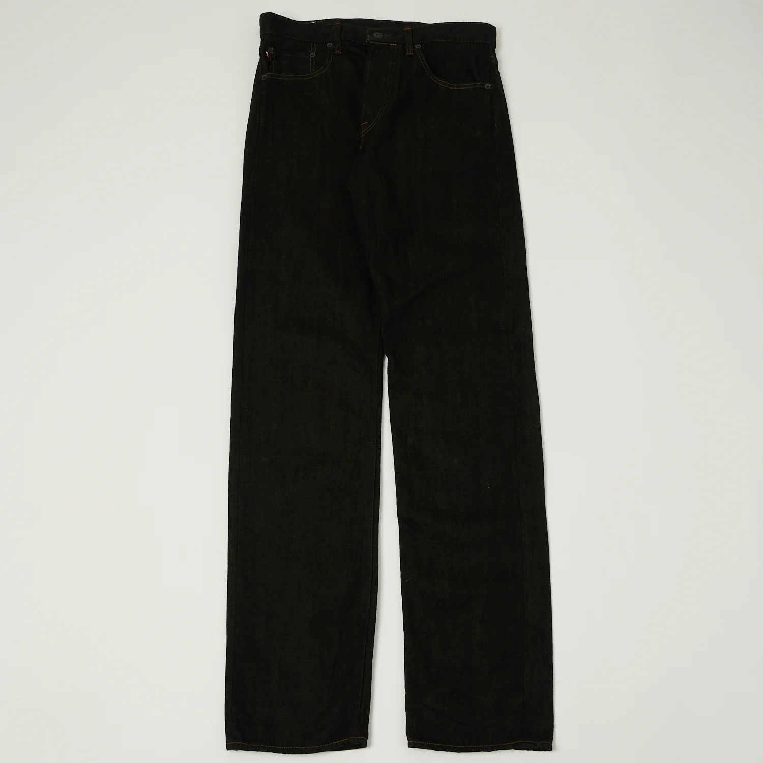 ONI Denim 246-BKOL 12.5oz Black x Olive Relaxed Tapered Jean - One Wash