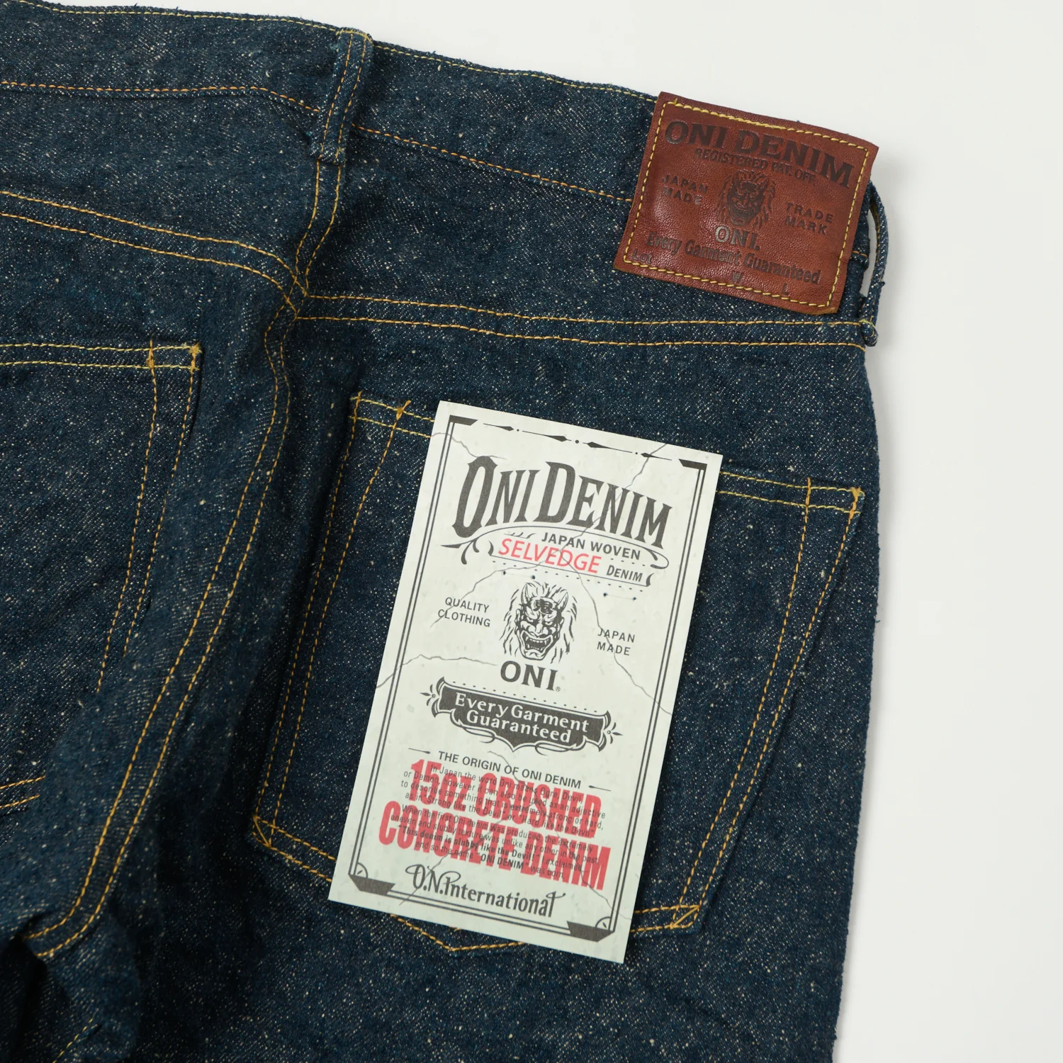 ONI Denim 246-CCD Kabuki 'Crushed Concrete Denim' 15oz Relaxed Tapered Jean - One Wash - Image 2