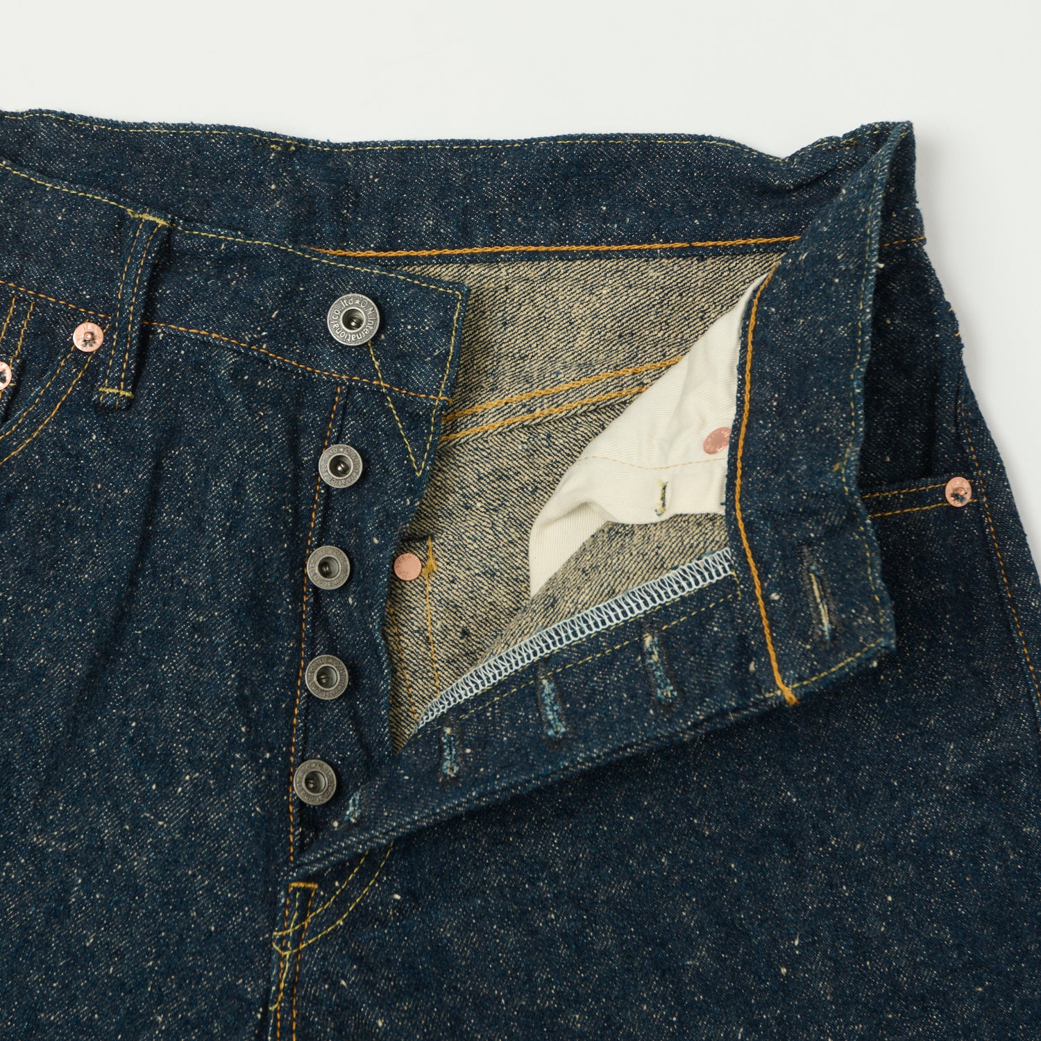 ONI Denim 246-CCD Kabuki 'Crushed Concrete Denim' 15oz Relaxed Tapered Jean - One Wash - Image 5