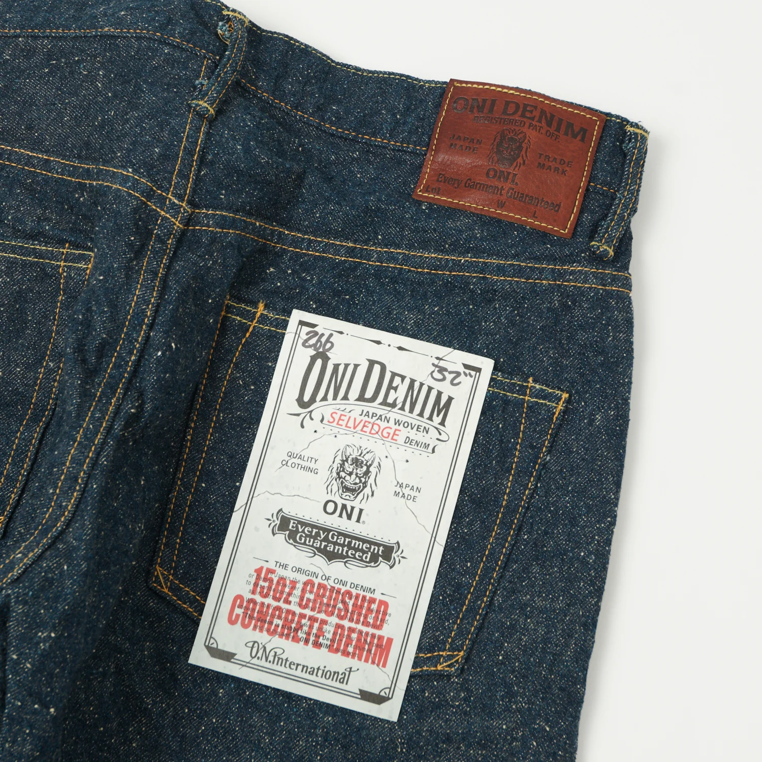 ONI Denim 266-CCD 'Crushed Concrete Denim' 15oz Loose Straight Jean - One Wash - Image 2