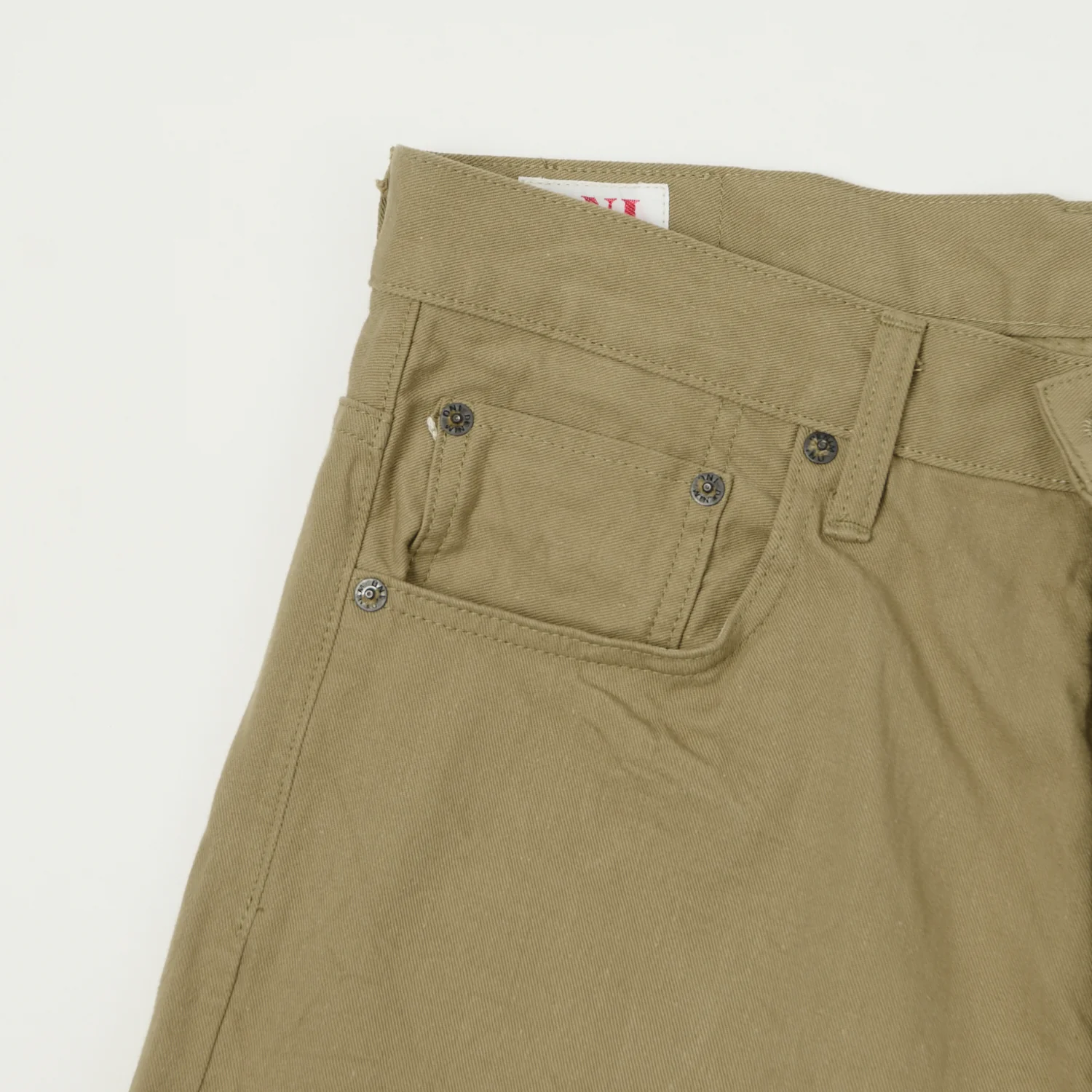 ONI Denim 266SVC-KHB Chino Cloth Loose Straight Jean - Khaki Beige - Image 4