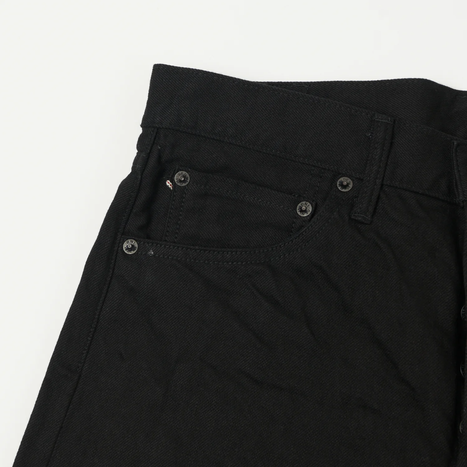 ONI Denim 286-13BK 13oz Regular Straight Jean - Black One Wash - Image 4