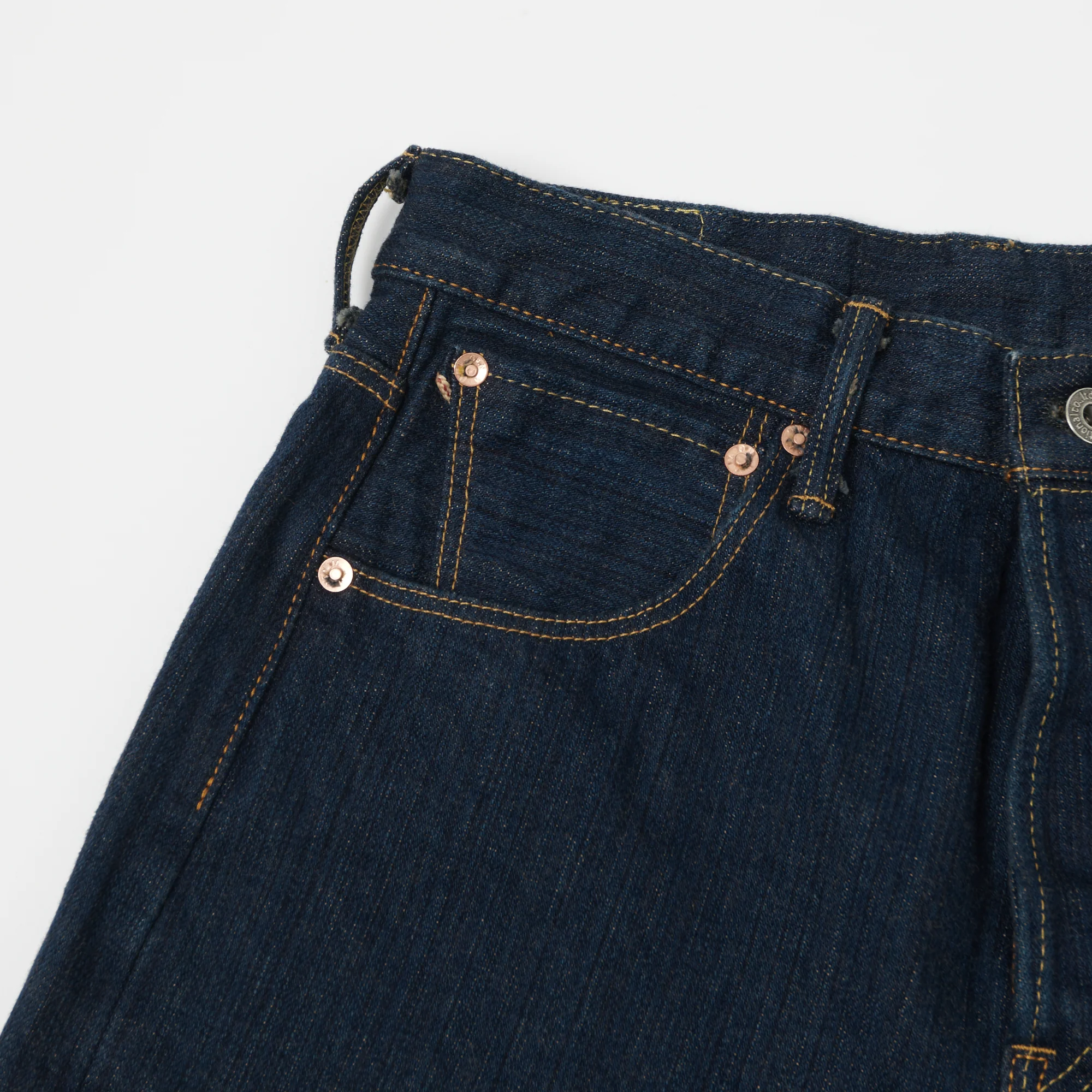 ONI Denim 510SHM 'Kiwami' Semi Hand Made 16oz Natural Indigo Slim Straight Jean - Dark Wash - Image 5
