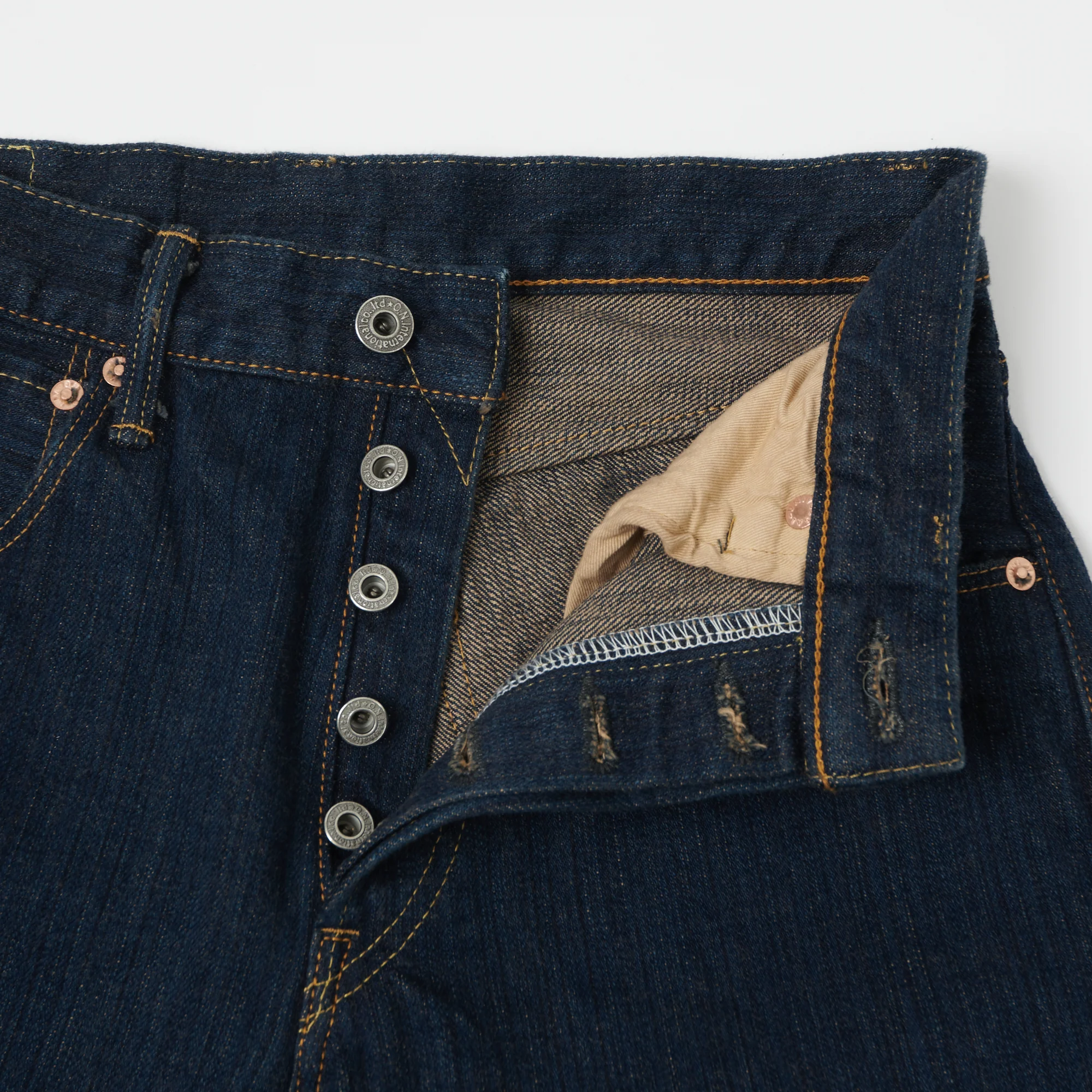ONI Denim 510SHM 'Kiwami' Semi Hand Made 16oz Natural Indigo Slim Straight Jean - Dark Wash - Image 6