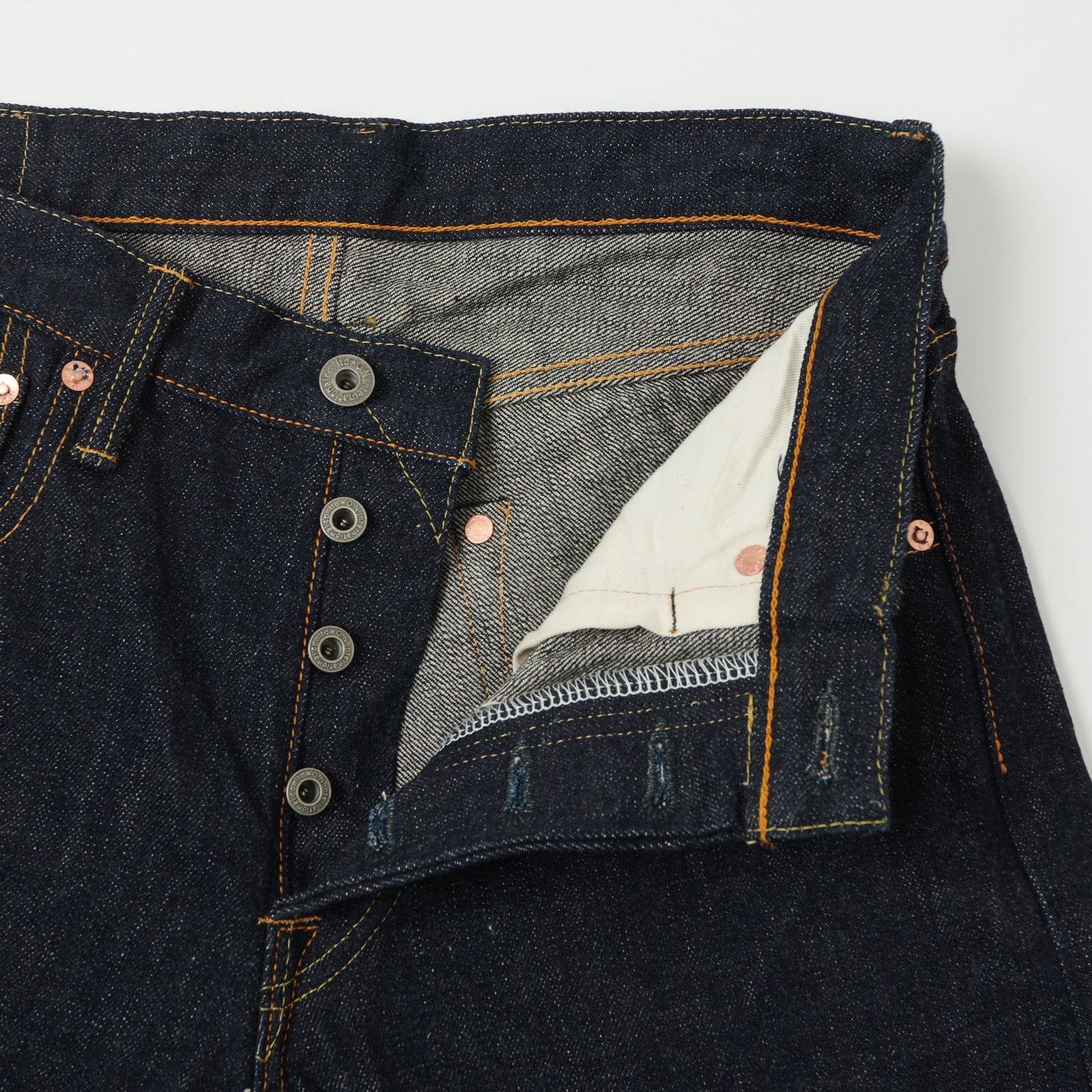 ONI Denim 525-NI 16.5oz Natural Indigo Relaxed Tapered Jean - One Wash - Image 4
