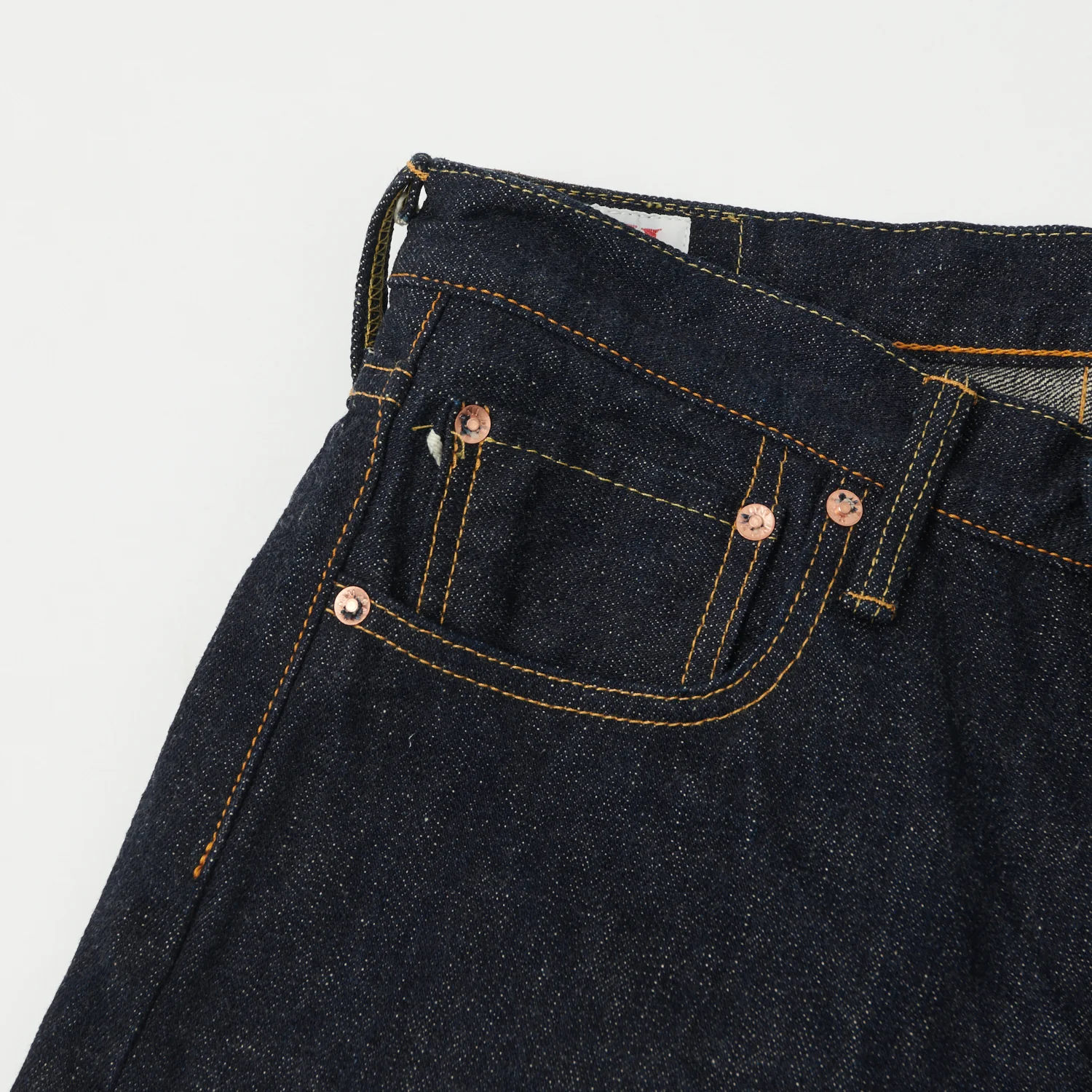 ONI Denim 525-NI 16.5oz Natural Indigo Relaxed Tapered Jean - One Wash - Image 5