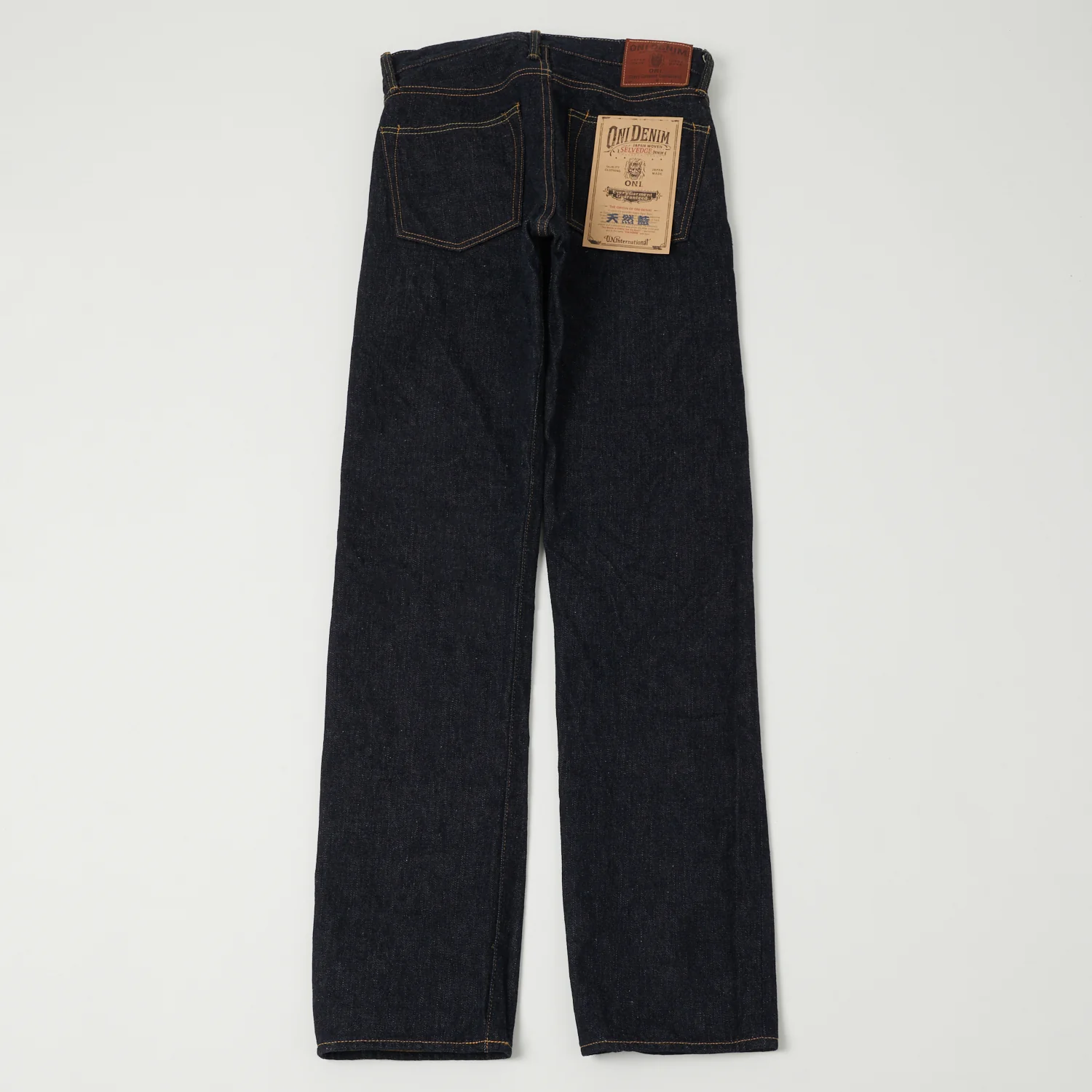 ONI Denim 525-NI 16.5oz Natural Indigo Relaxed Tapered Jean - One Wash - Image 6