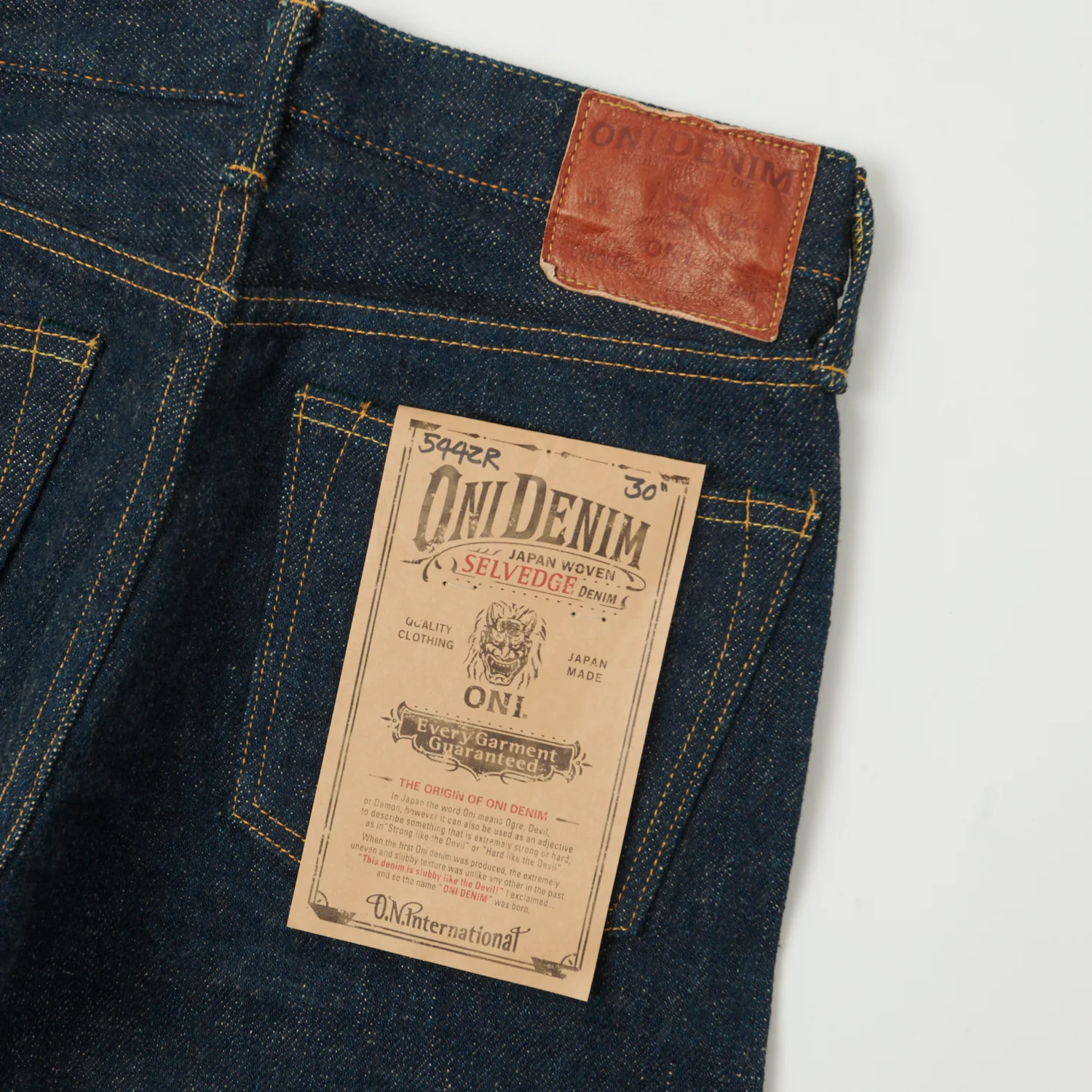 ONI Denim 544ZR 20oz 'Secret Denim' Slim Straight Jean - One Wash - Image 2