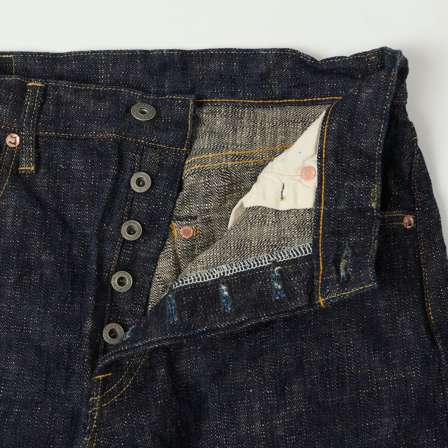 ONI Denim 595-Kasuri 17oz Regular Straight Jean - One Wash - Image 3