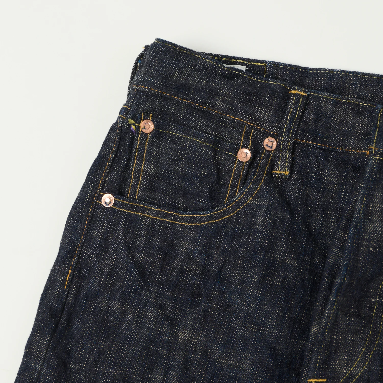 ONI Denim 595-Kasuri 17oz Regular Straight Jean - One Wash - Image 4