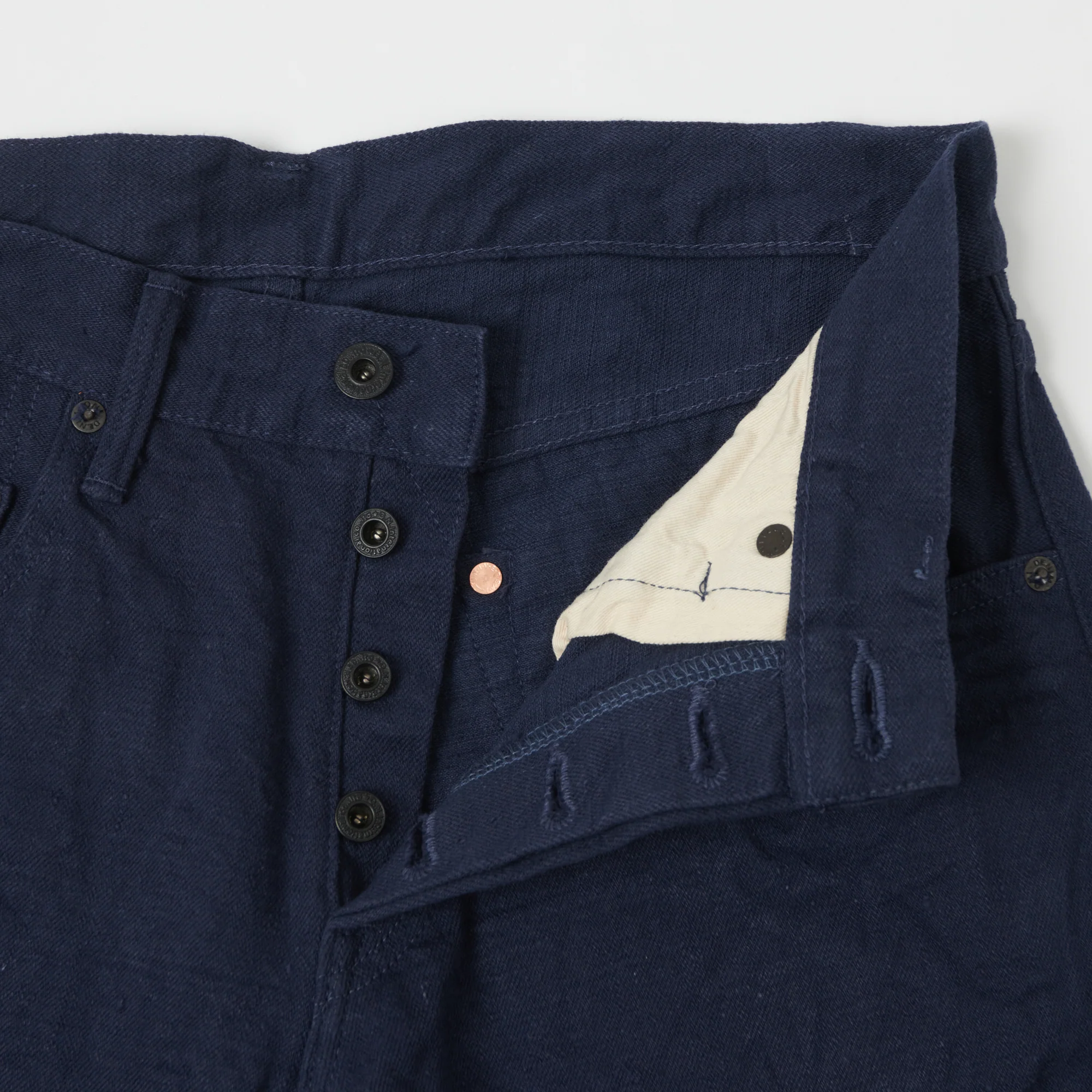 ONI Denim 612-NVNV 'Warp and Weft' 12oz Regular Tapered Jean - Navy One Wash - Image 2