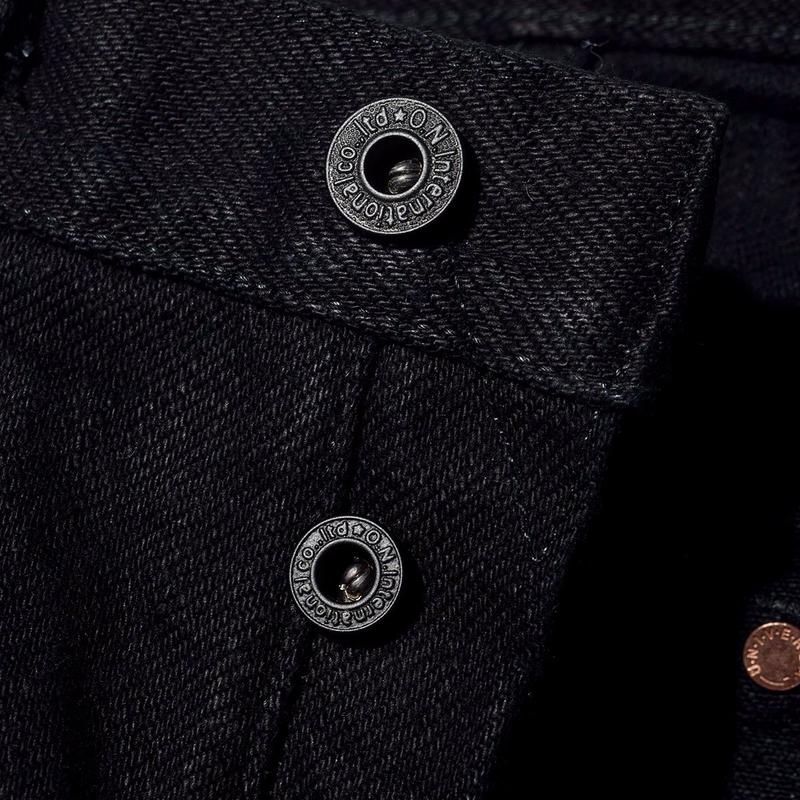 ONI Denim 622 20oz Aizumi x Secret Denim Regular Tapered Jean - Black - Image 2