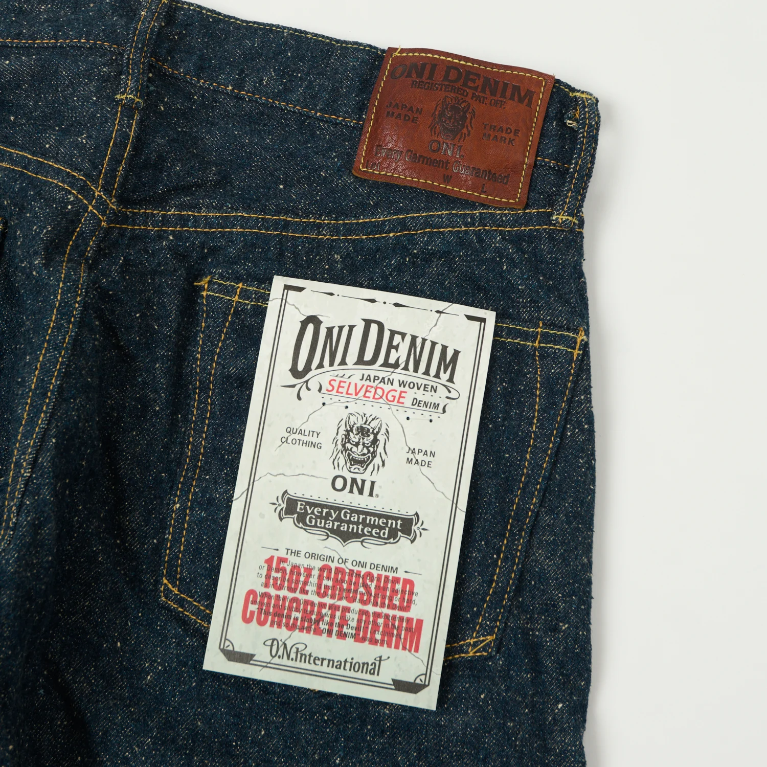 ONI Denim 622-CCD Kabuki 'Crushed Concrete Denim' 15oz Regular Tapered Jean - One Wash - Image 2