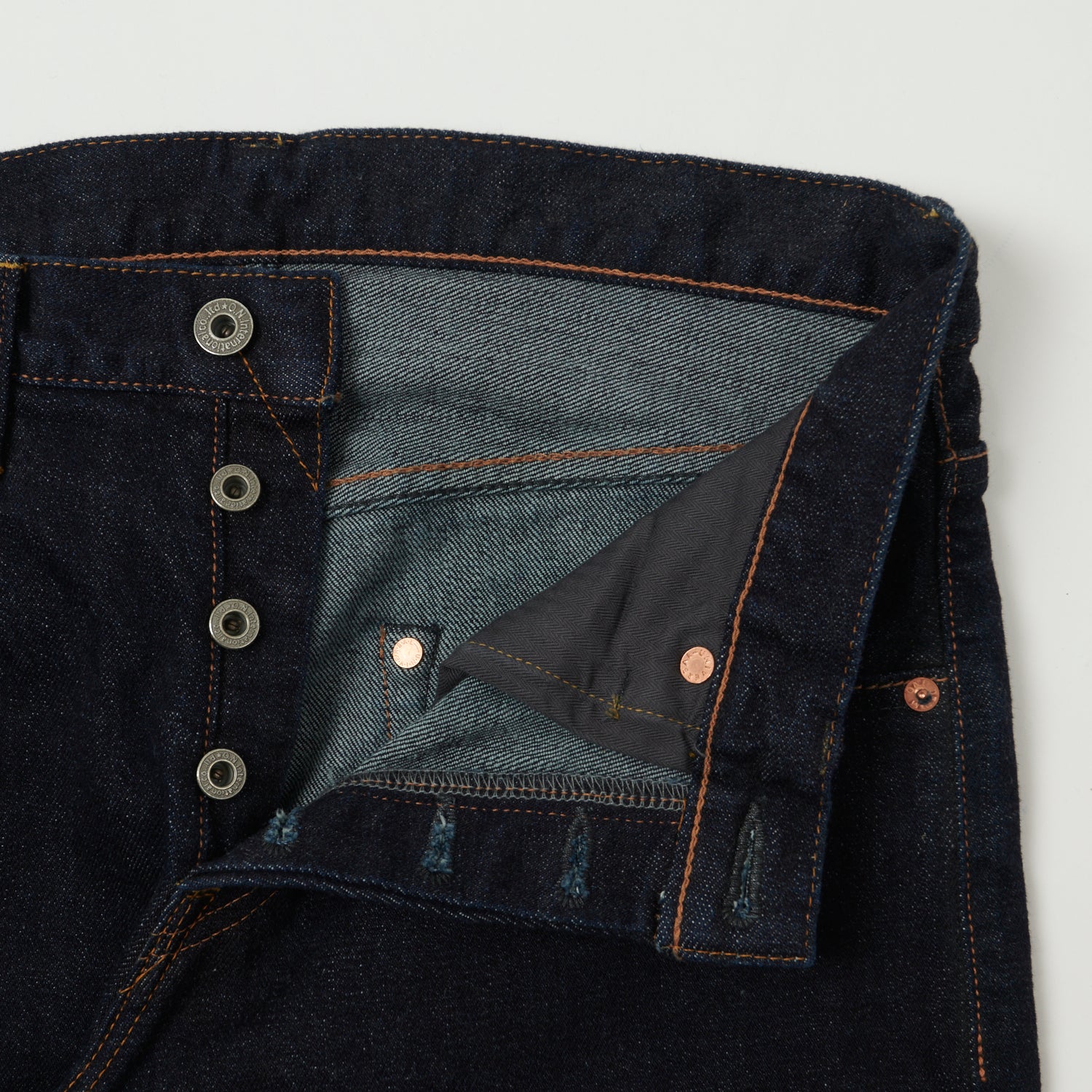 ONI Denim 665S Relax Spike Stretch 15oz Slim Tapered Jean - One Wash - Image 4