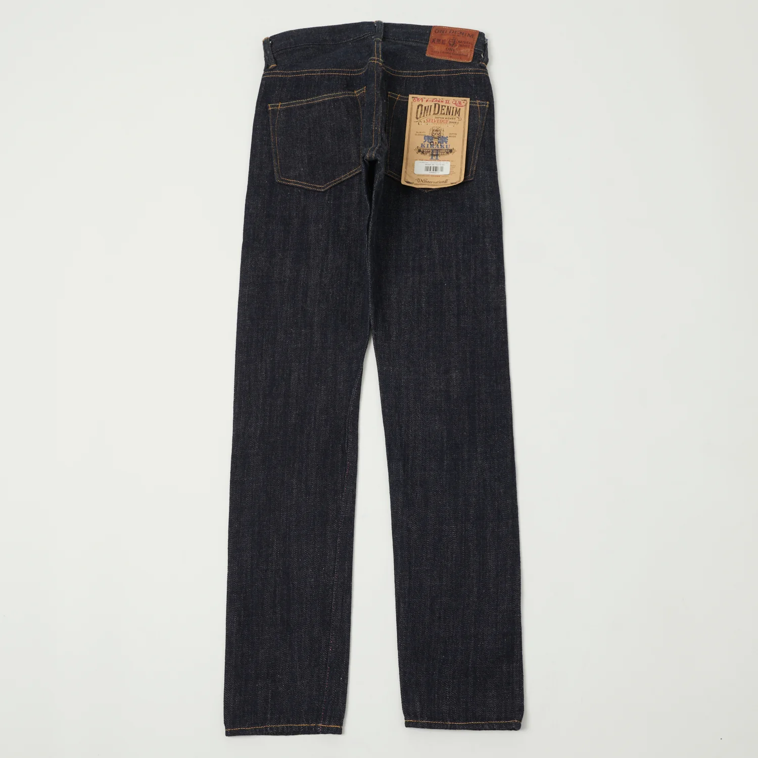 ONI Denim 689 Kiraku II 12oz Natural Indigo Slim Tapered Jean - One Wash - Image 6