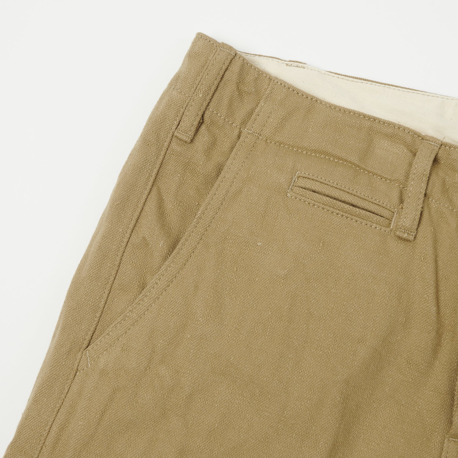 ONI Denim 727KH 12oz Khaki Beige Sulfur Slim Straight Chino - Rinsed - Image 5