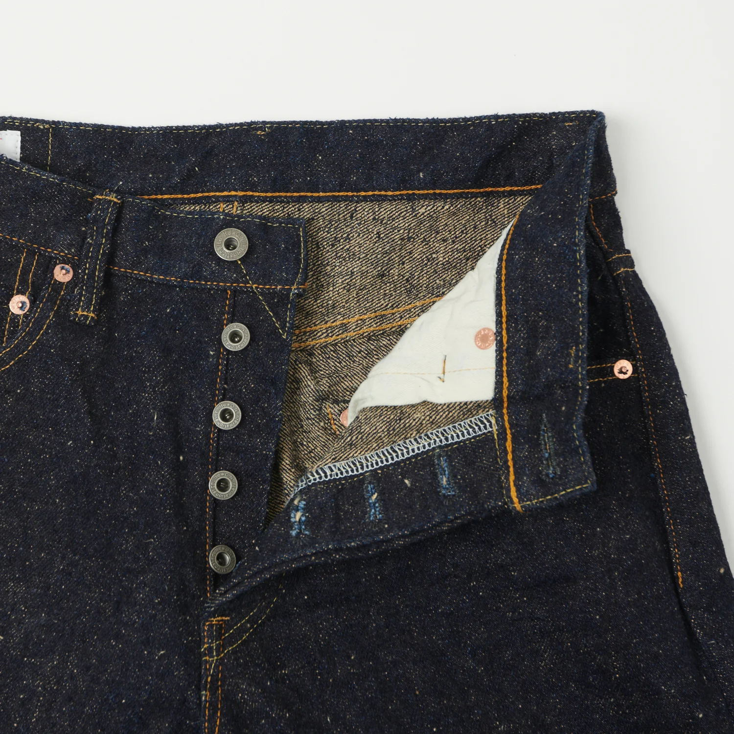 ONI Denim 902 'Asphalt' 20oz Regular Tapered Jean - One Wash - Image 5