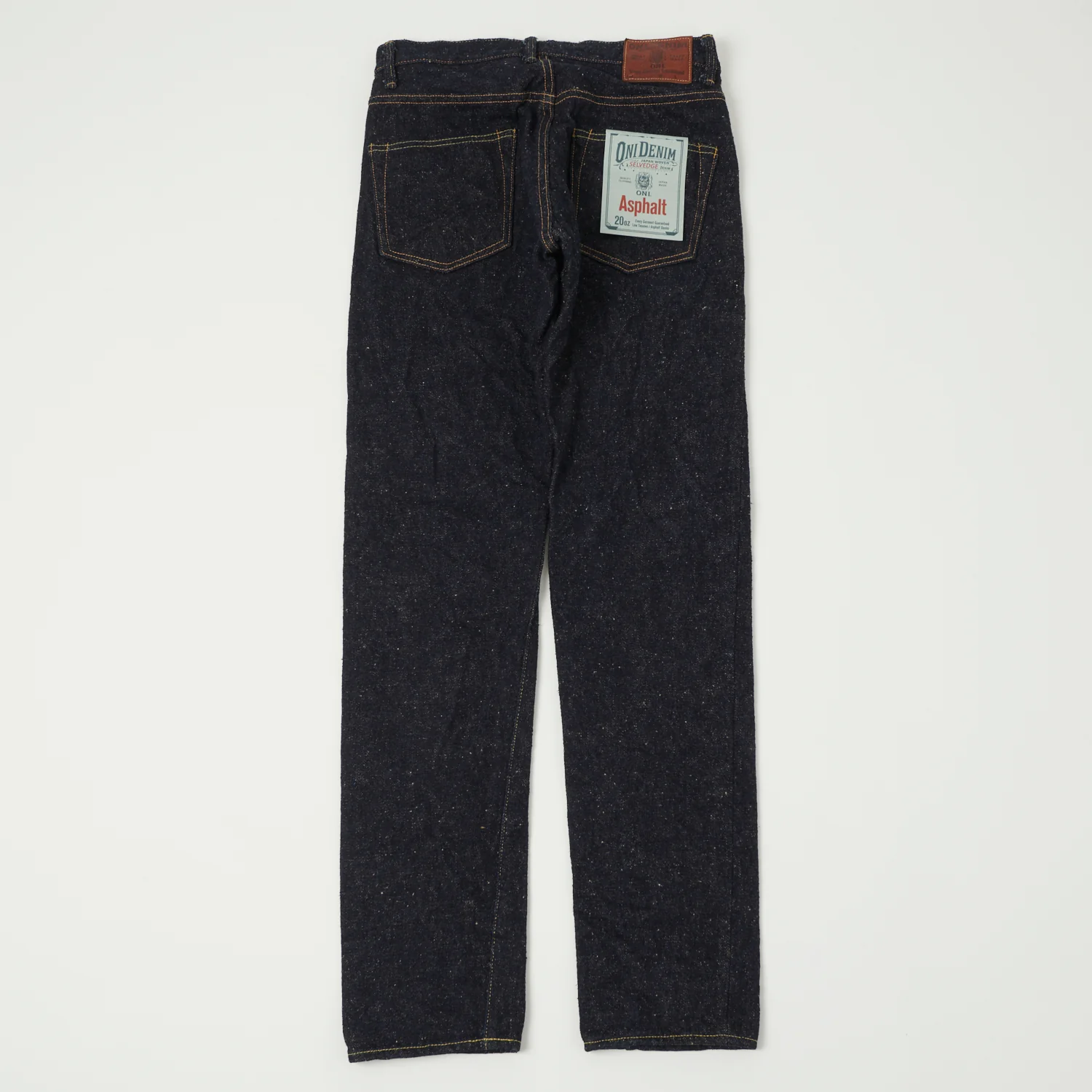 ONI Denim 902 'Asphalt' 20oz Regular Tapered Jean - One Wash - Image 6