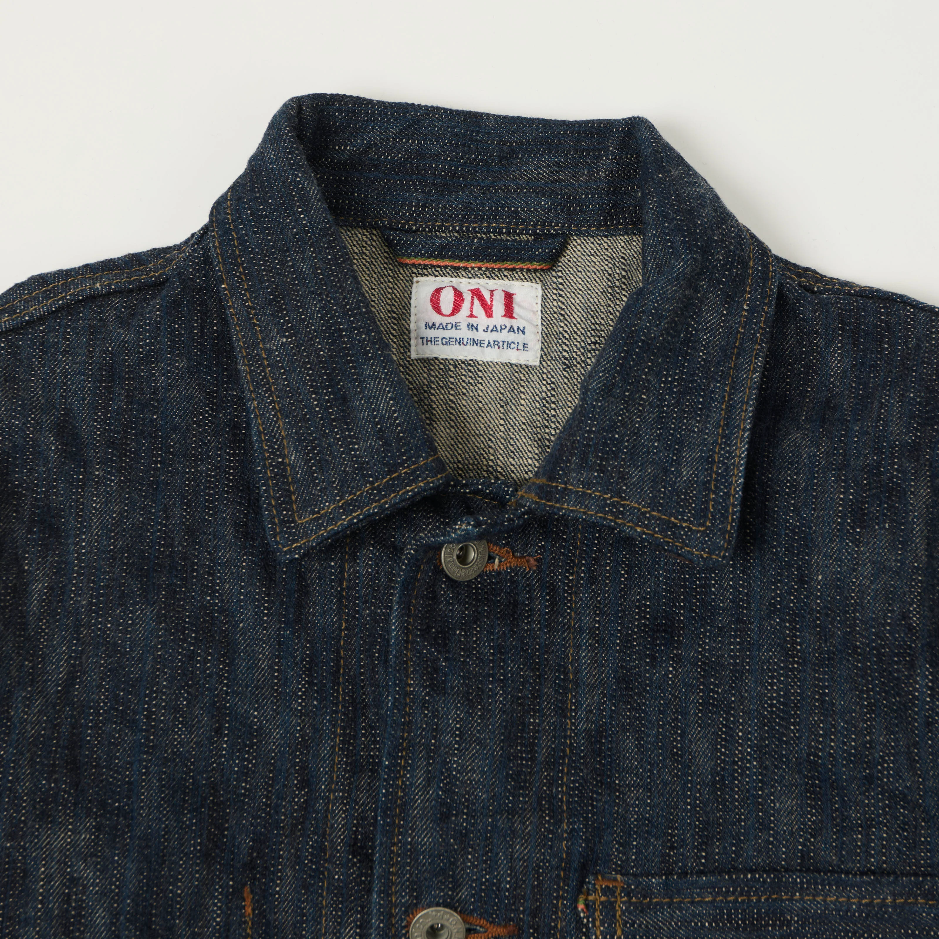 ONI Denim 03502-Kase 16oz Natural Indigo Coverall Jacket - One wash - Image 2
