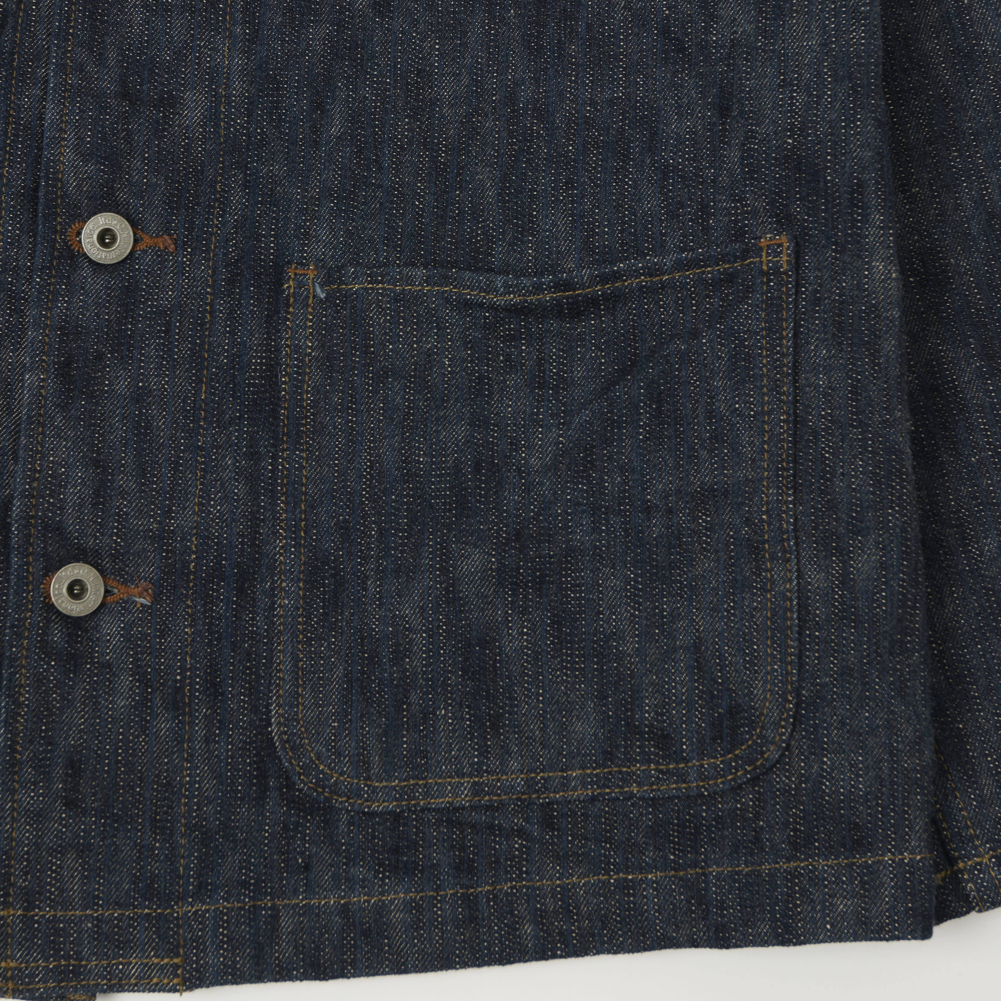 ONI Denim 03502-Kase 16oz Natural Indigo Coverall Jacket - One wash - Image 3