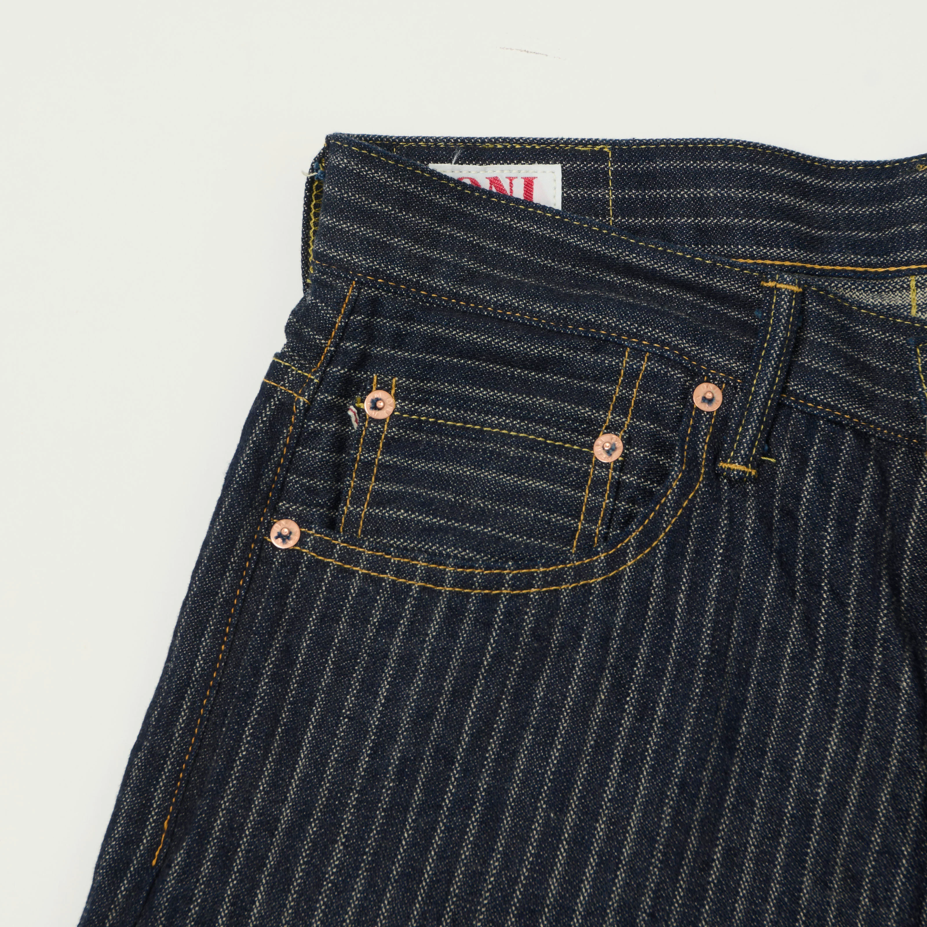 ONI Denim 266-HJS 12oz Drop Needle Loose Straight Jean - One Wash - Image 5