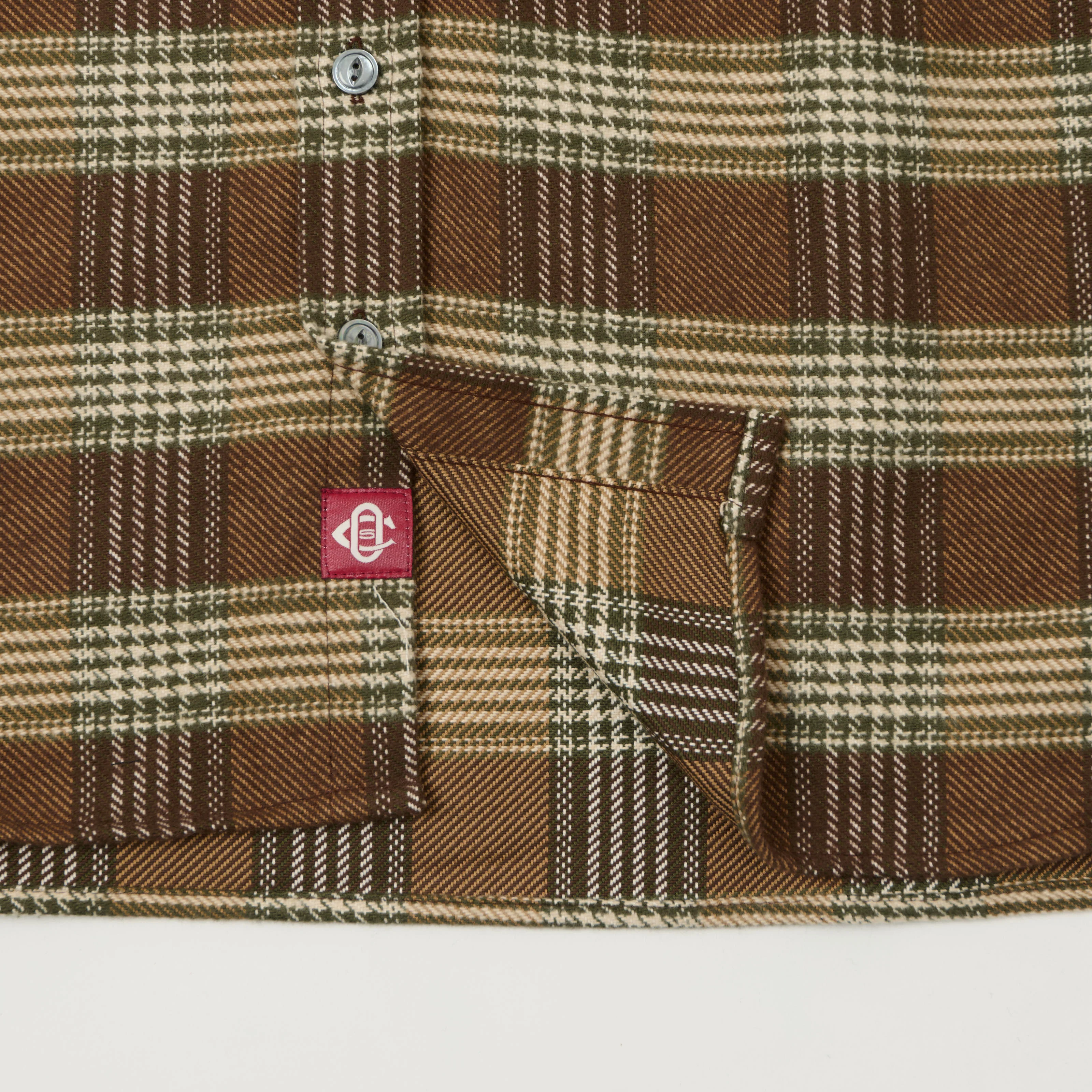 Outclass Blanket Easy Shirt - Brown Houndstooth - Image 3
